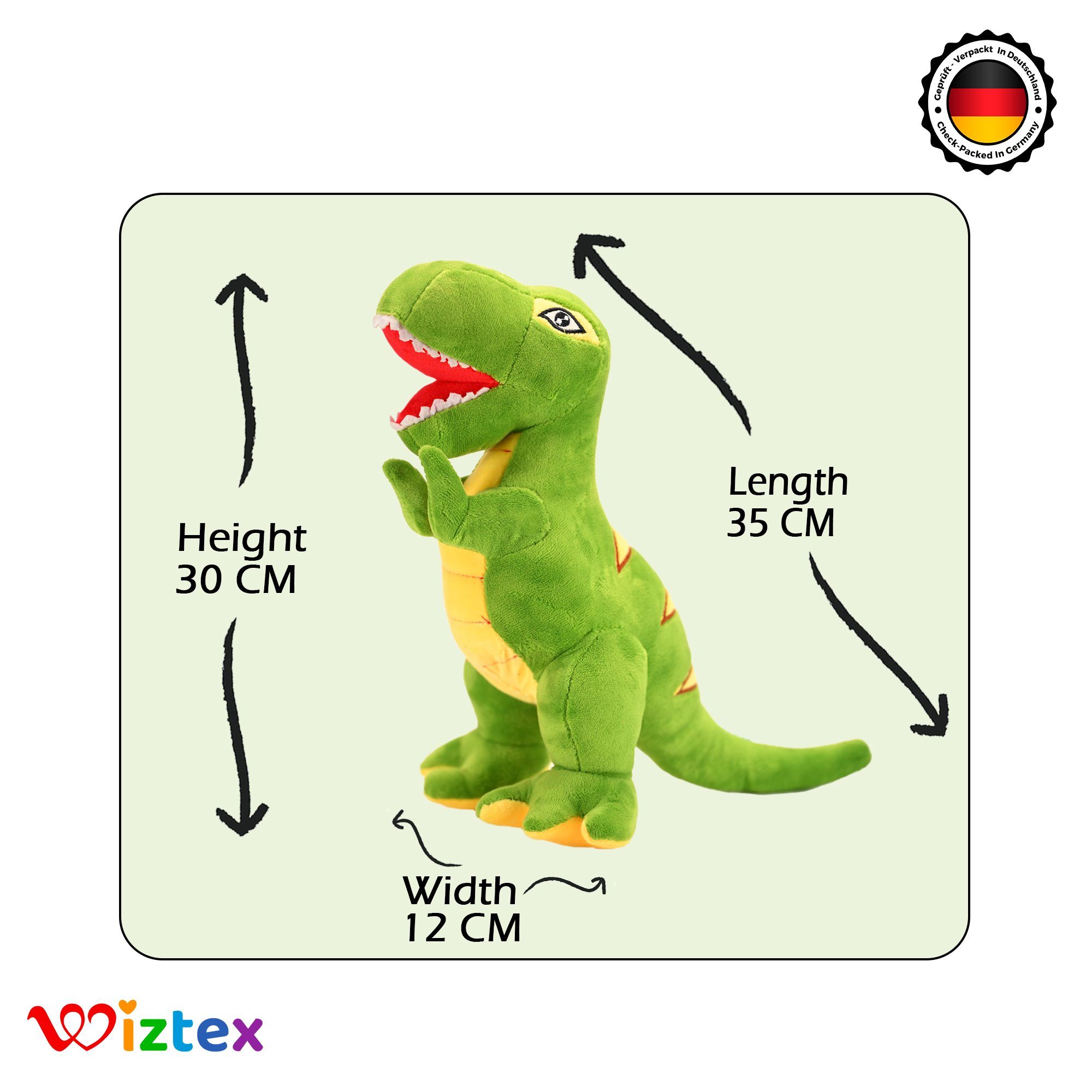 Wiztex Kuscheltier Dinosaurier Plüschfigur, 30 cm günstig online kaufen