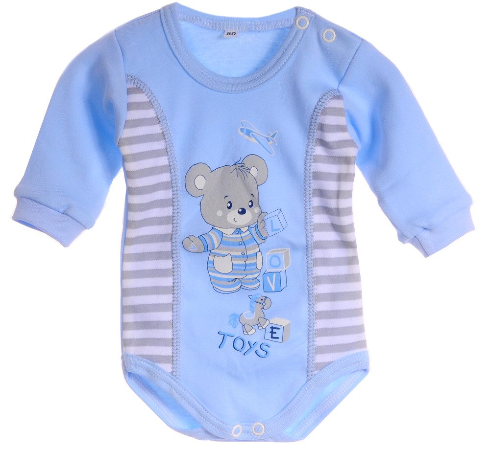 Body Baby Langarmbody für Neugeborene mit Aufdruck neutral