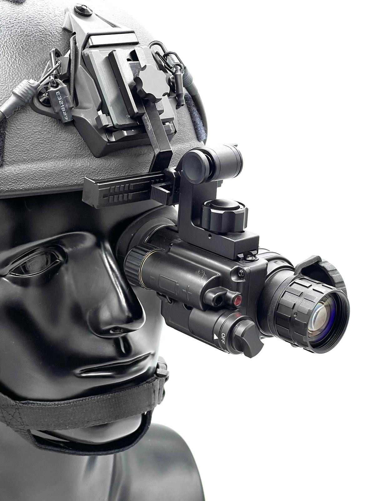 Nightspotter Nachtsichtgerät Nachtsichtgerät Wolf-14 Gen 2+ mit Headset + Helmhalterung