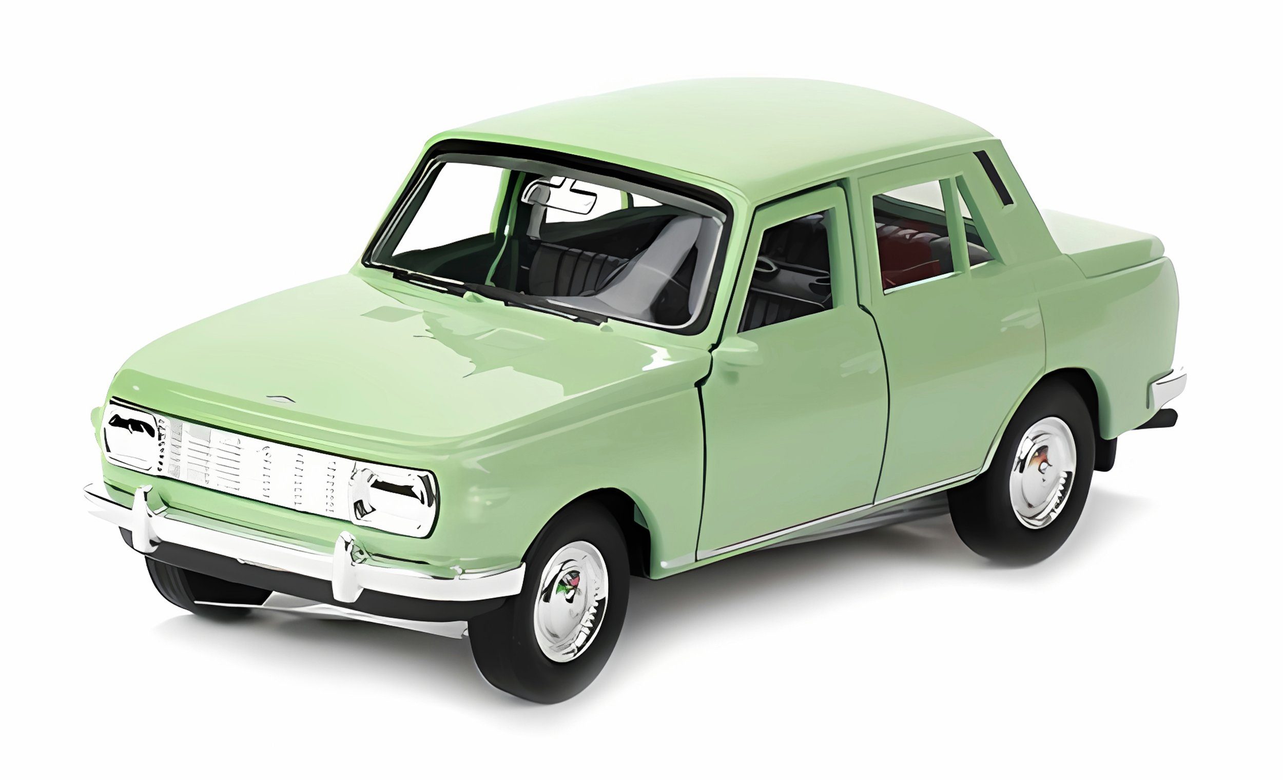 Modellauto WARTBURG 353 Modellauto 11,7cm aus Metall Modell Auto 31 (Grün)