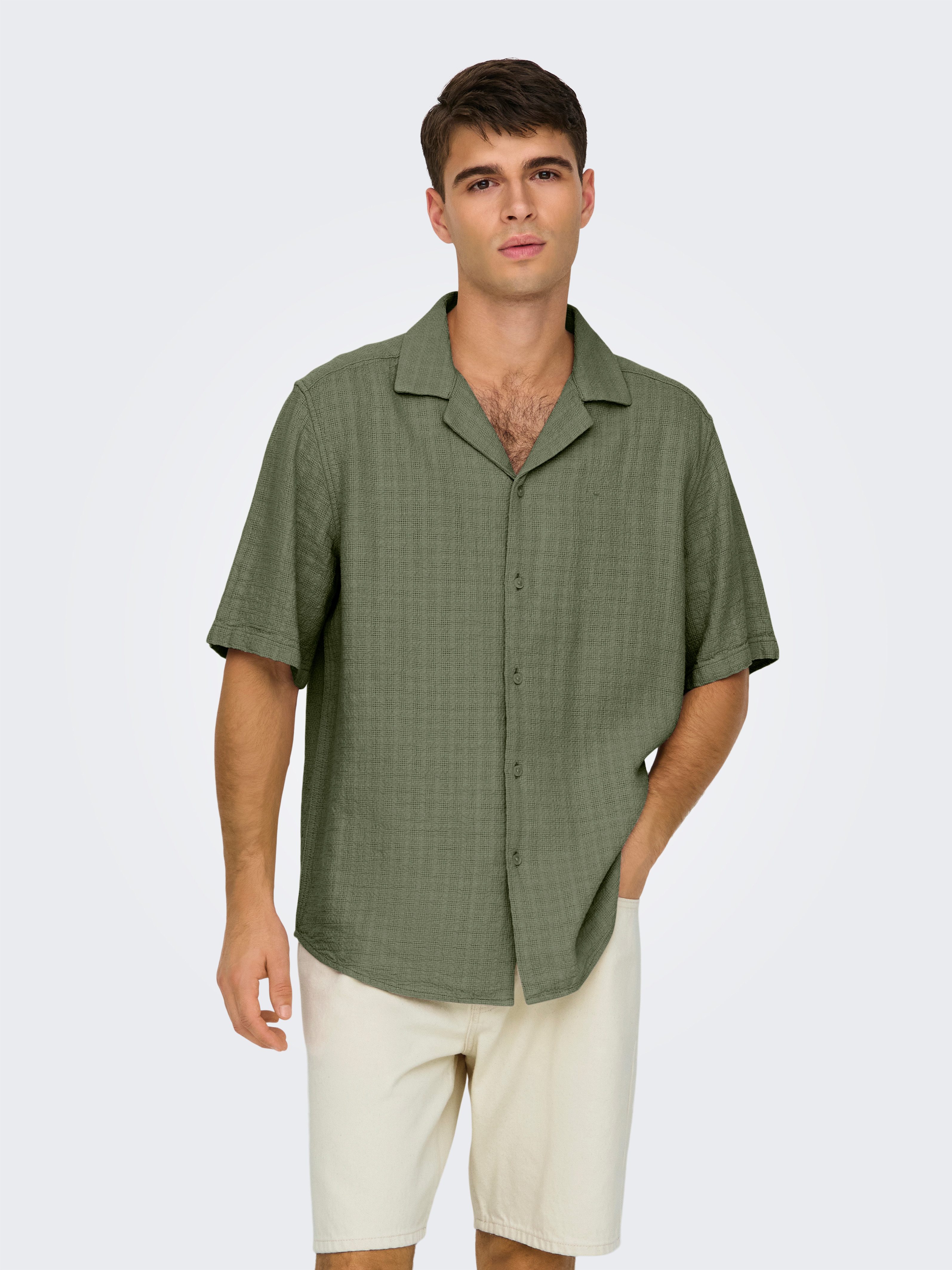 ONLY & SONS Kurzarmhemd ONSLATHAM RLXSS günstig online kaufen