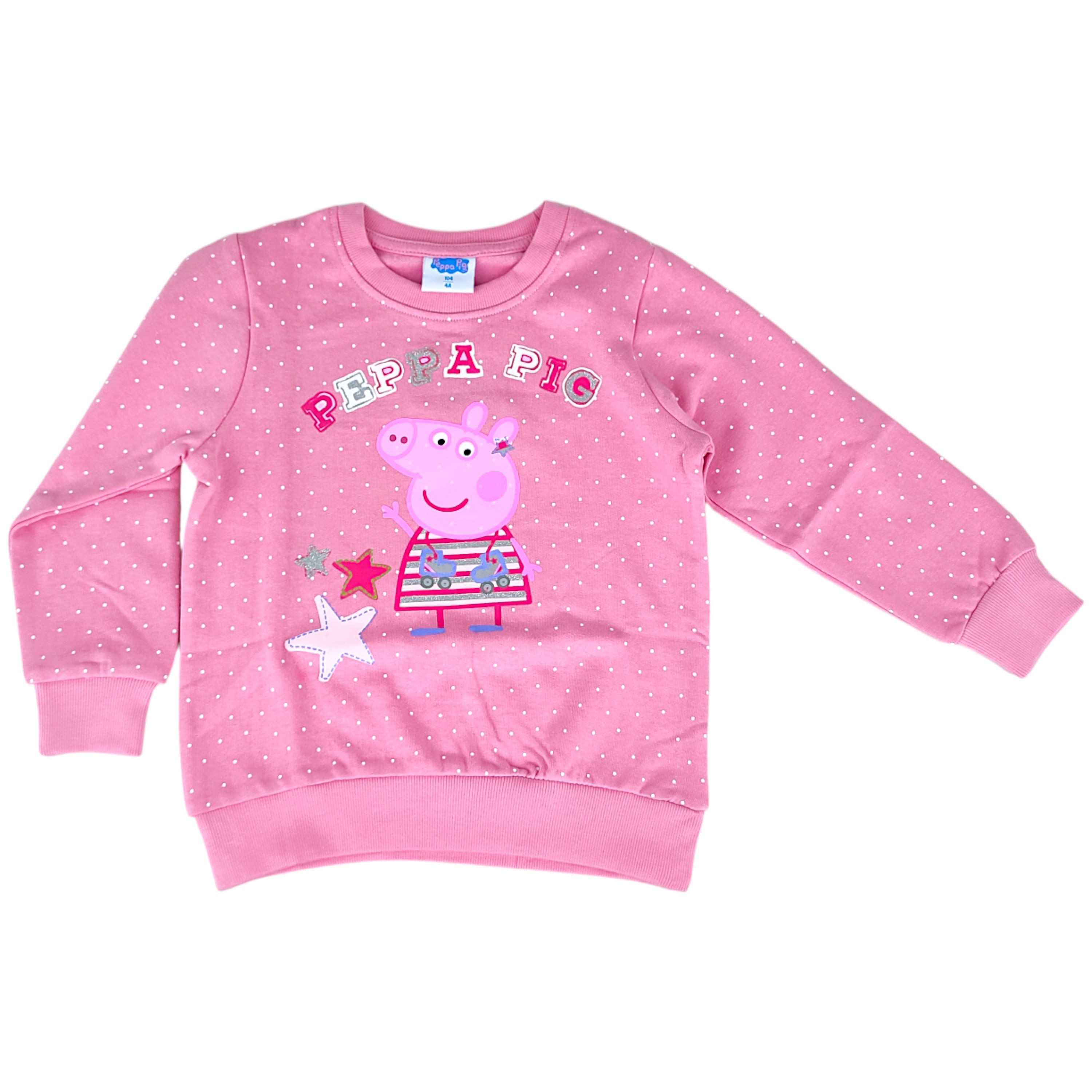 Peppa Pig Sweatshirt Peppa Wutz Kinder Sweat-Pullover Размер 92 - 116 cm