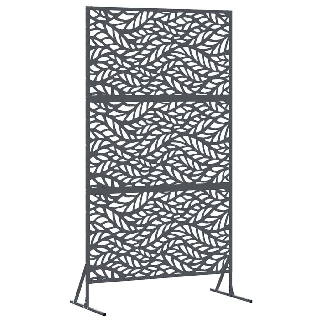 Gartenzaun Sichtschutz 100 x 50 x 180 cm Stahl Anthrazit