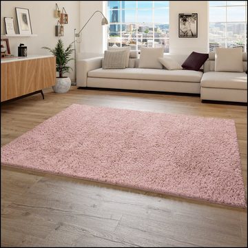 Hochflor-Teppich Floppy 770, Paco Home, rechteckig, Höhe: 40 mm, Flokati-Optik, besonders weich, Uni-Farben