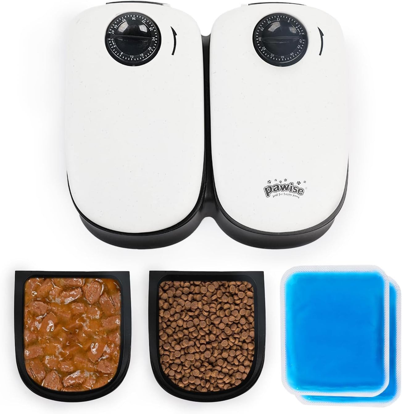 FELIXLEO Katzen-Futterautomat Automatic Pet Feeder 300ml Automatic Feeder for 48-Hour Planning