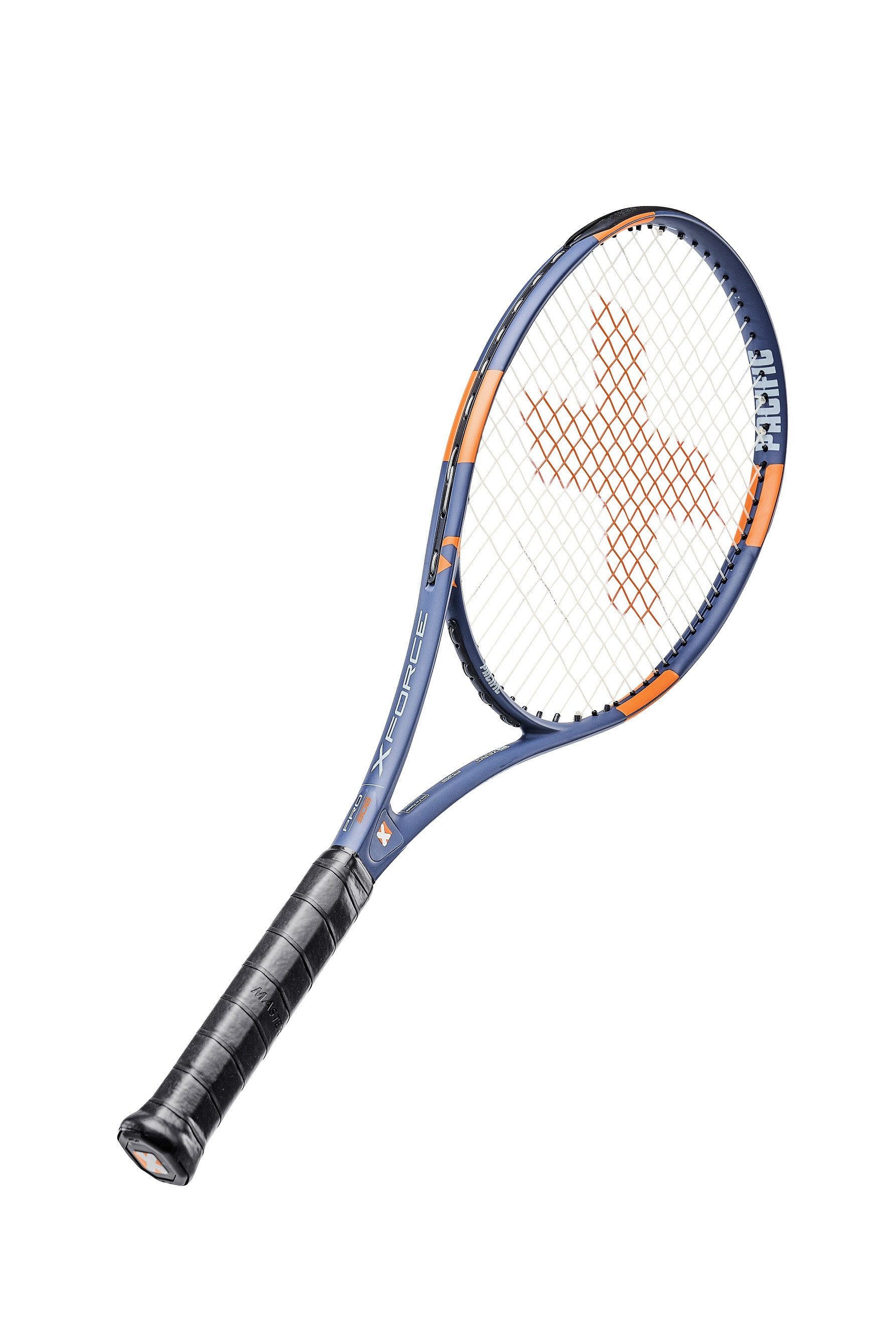 Pacific Tennisschläger X Force Pro 308 98in/308g/Turnier 2023 blau/orange - unbesaitet