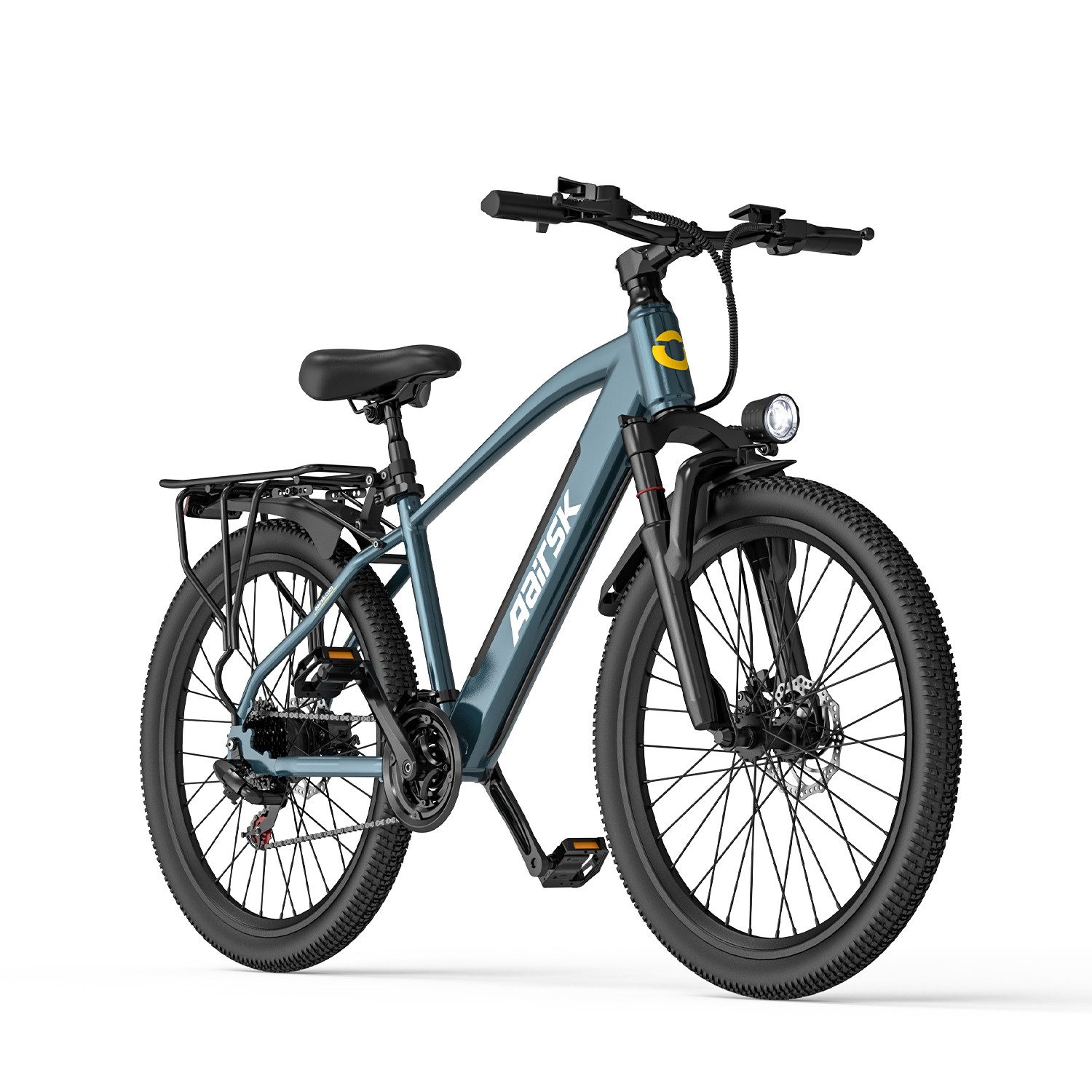 DOTMALL E-Bike Mountainbike 26 Zoll abnehmbarer 36V 13Ah Akku 250W E-MTB E-Bike mit Gepäckträger