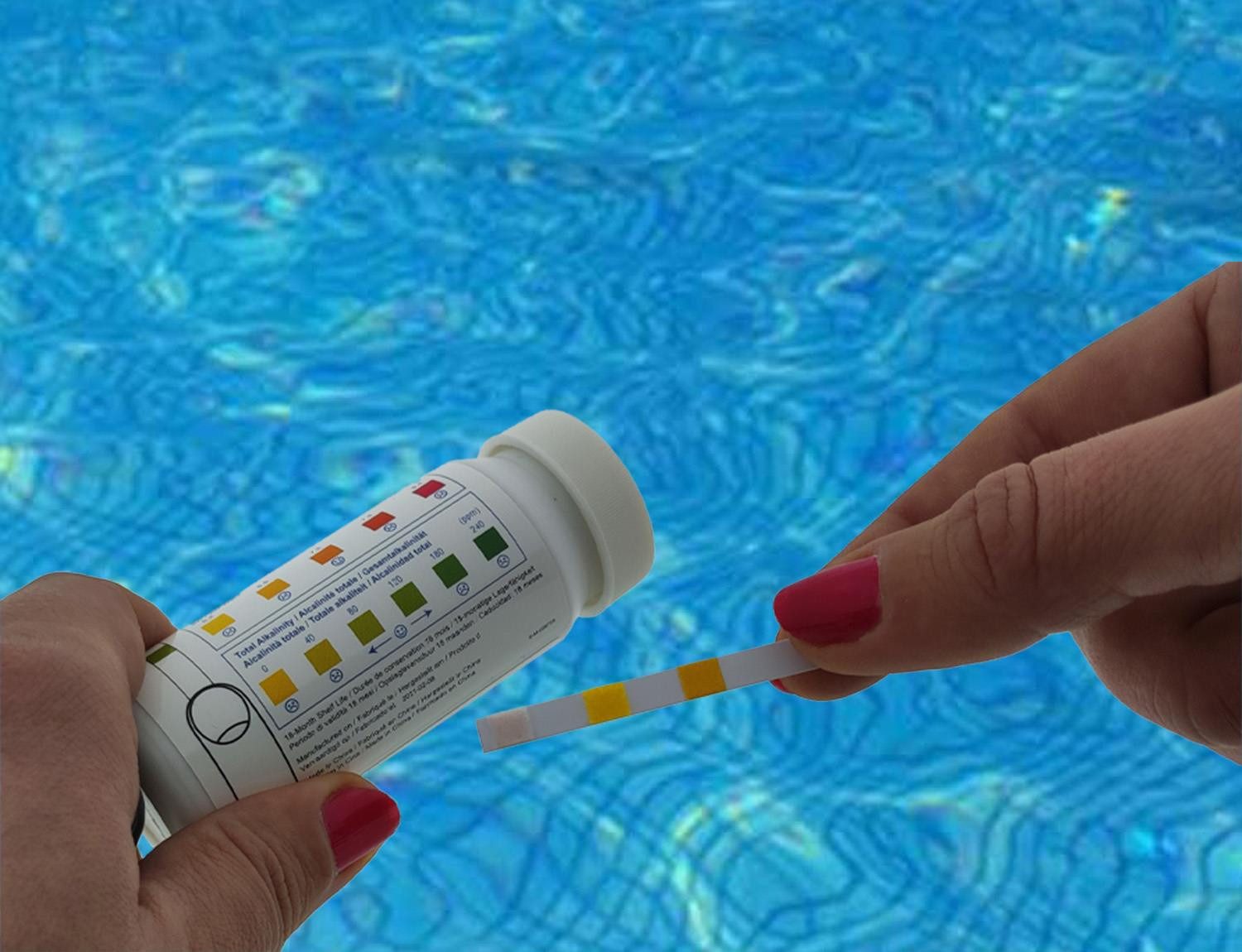 Bestway Pool-Wassertest Pool Teststreifen 3-in-1, 50 Stück, zur Wasseranalyse, Stück, 50-tlg., Bestway Teststreifen, Teststreifen Chlorgehaltstest Wasserquallitätstest Poolhygiene