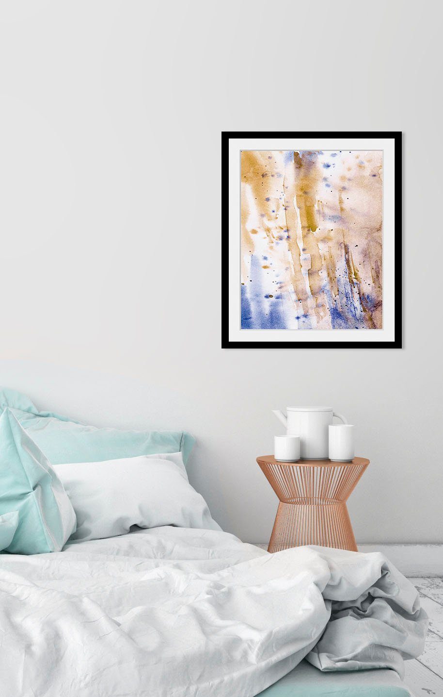 queence Bild Louis, Abstrakt, Figuren, Kunst (1 St), HD Premium Poster-Druck inkl. Holzrahmen