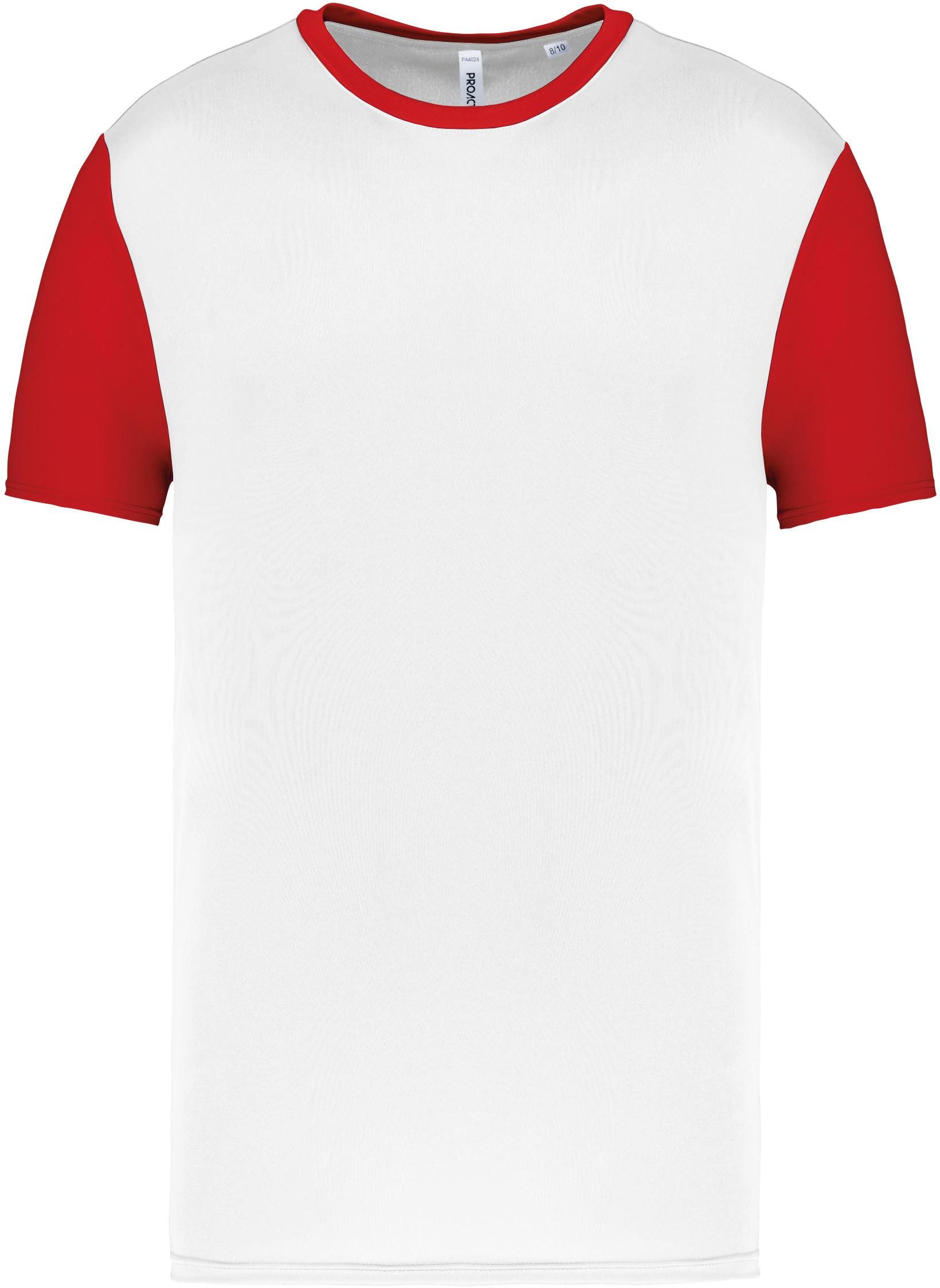 White / Sporty Red