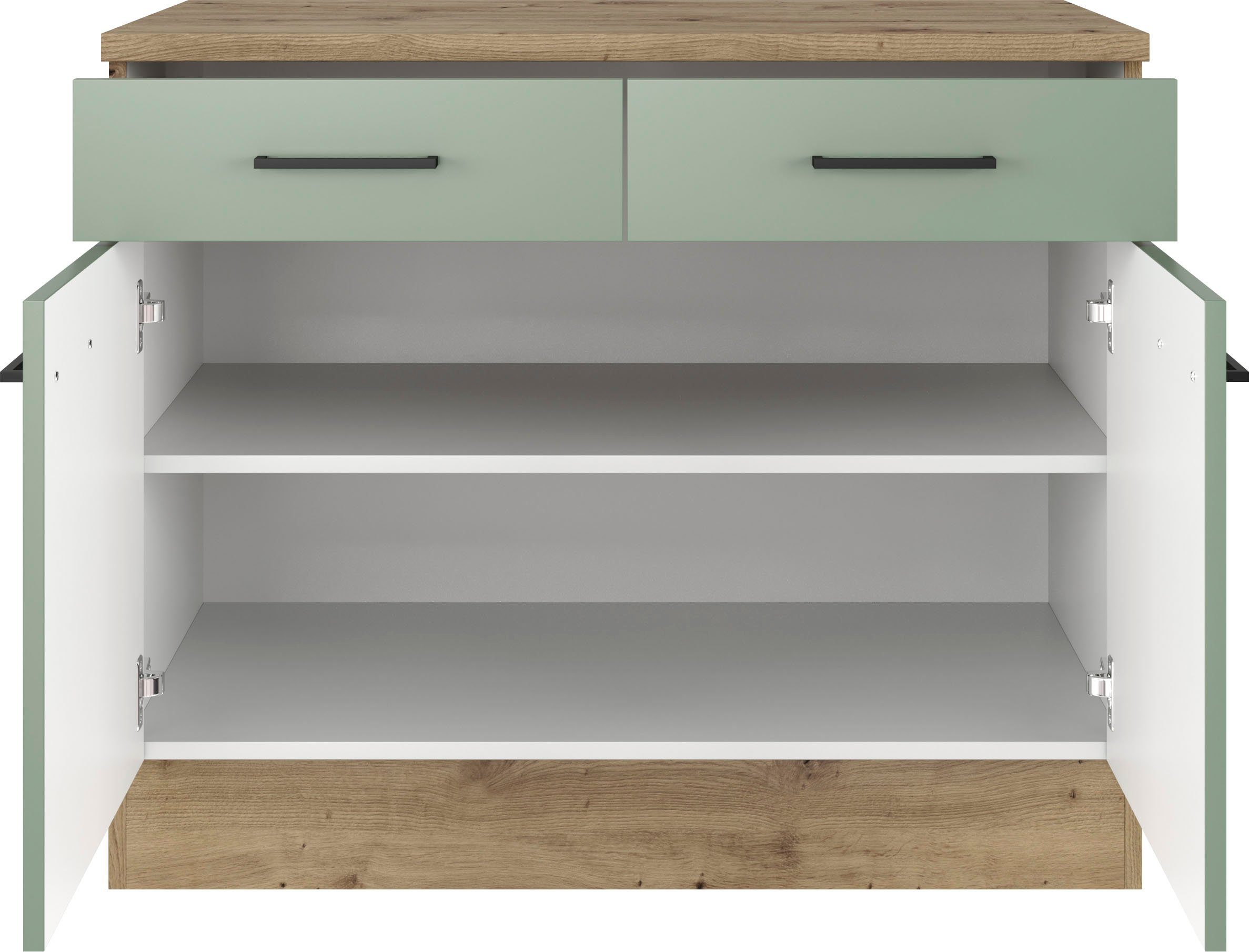 Flex-Well Unterschrank Cara (1-St) (B x H x T) 100 x 85 x 60 cm, für viel Stauraum