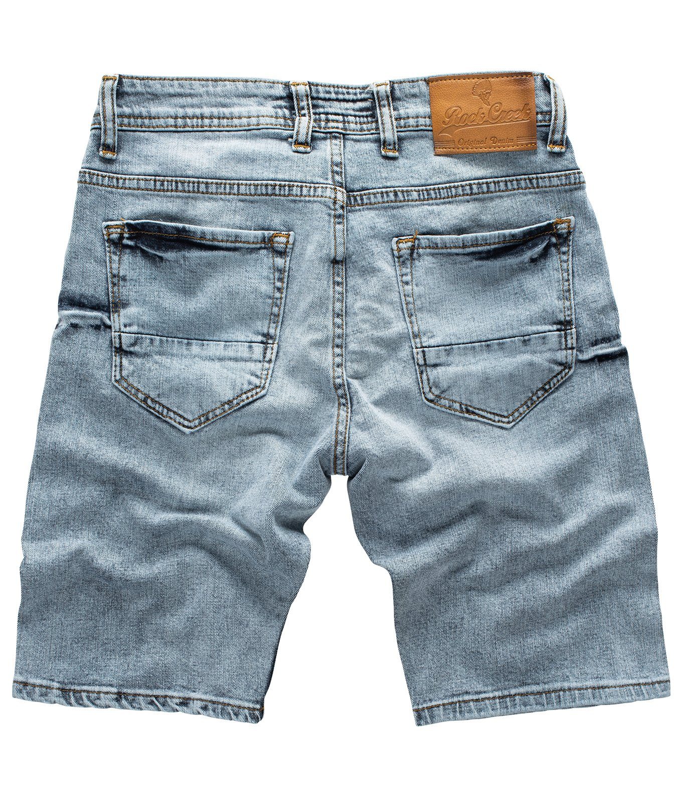 Rock Creek Jeansshorts Herren Shorts Denim Hellblau RC-2136 günstig online kaufen