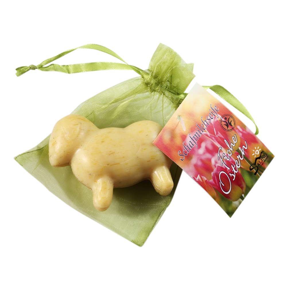 Saling Handseife Schafmilchseife - Frohe Ostern mit Ringelblume 85g