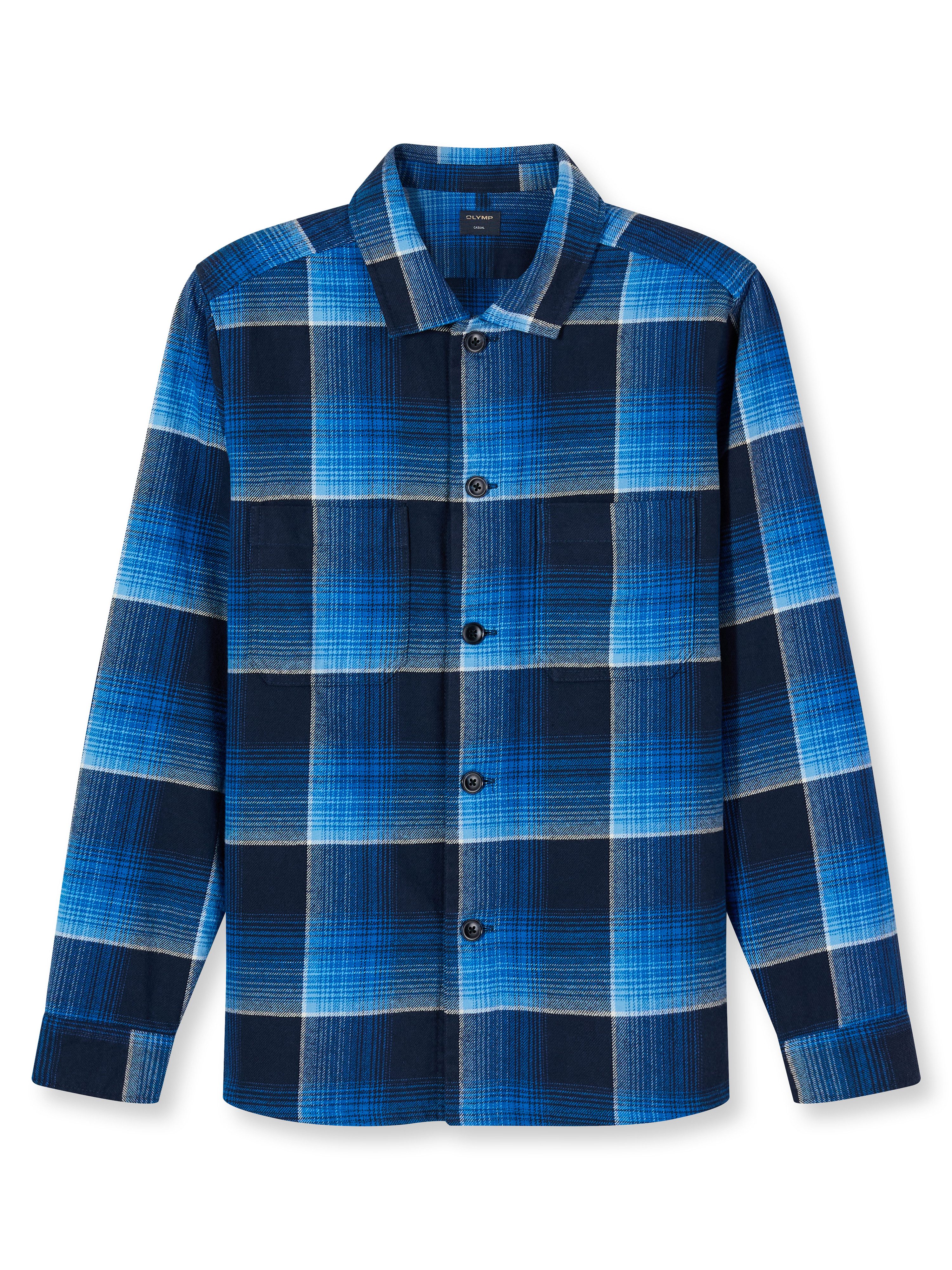 OLYMP Hemdjacke Overshirt, pflegeleicht, Karomuster