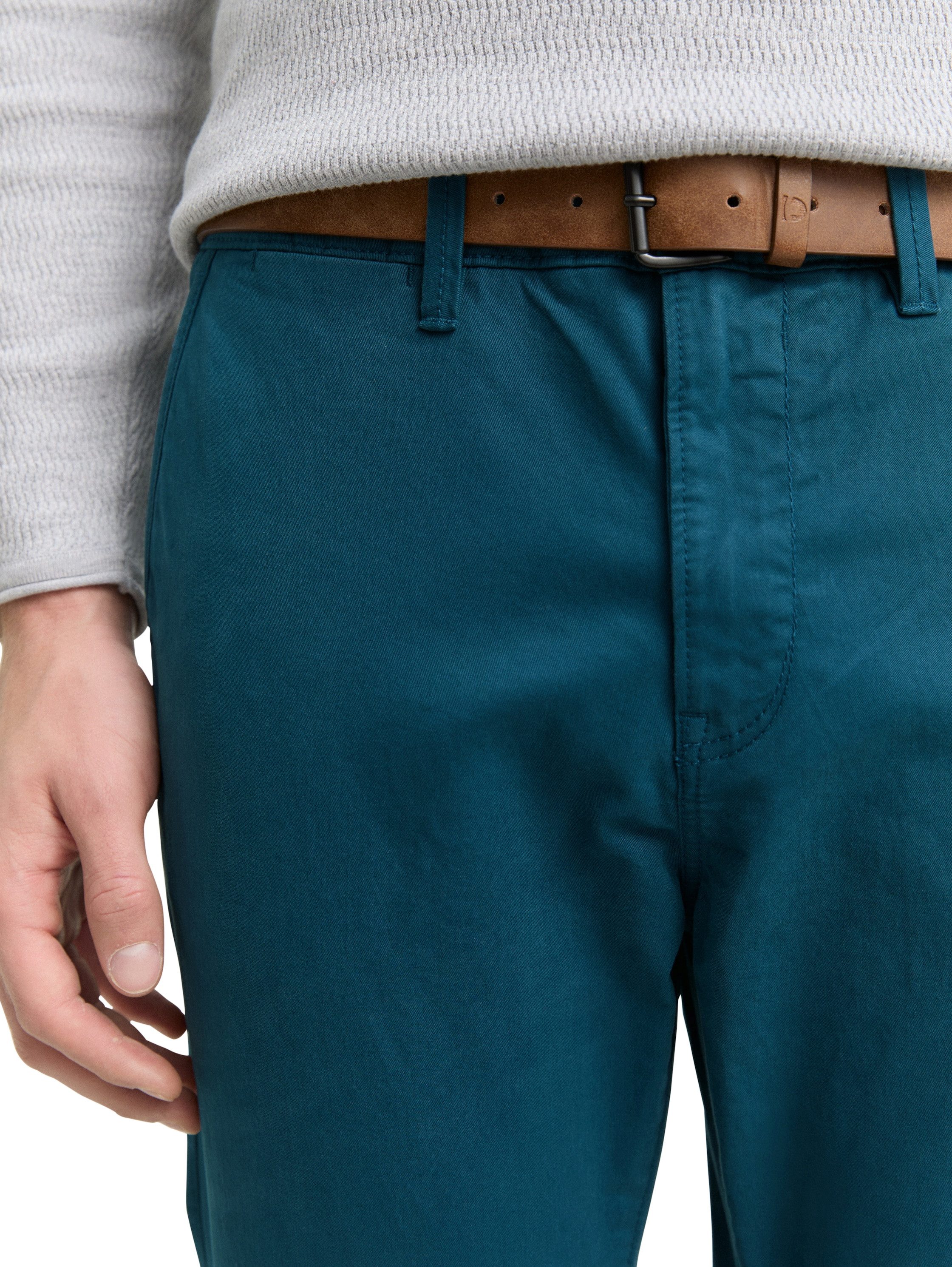 TOM TAILOR Denim Chinohose mit Gürtel