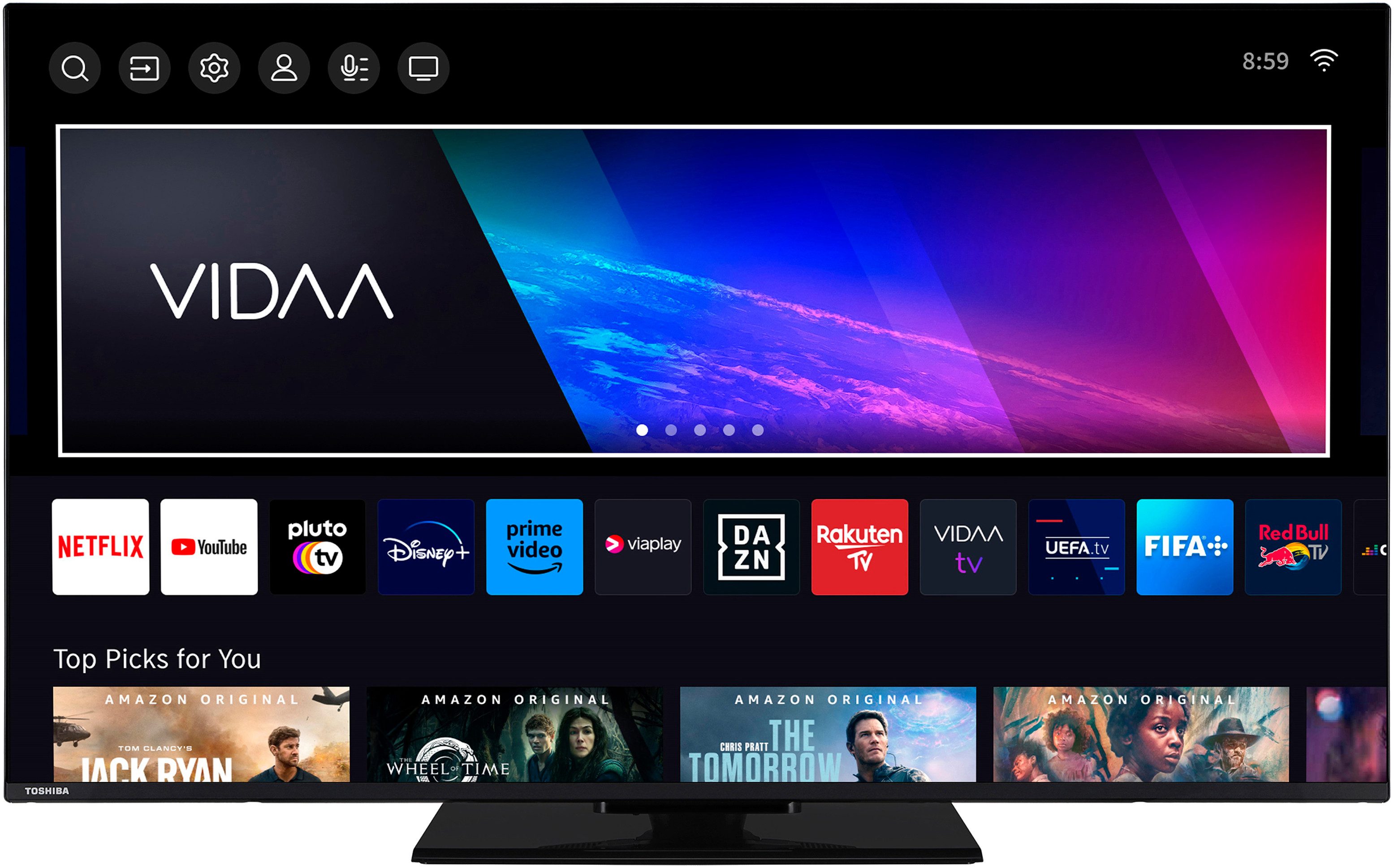 Toshiba 50UV3463DAW LCD-LED Fernseher (126 cm/50 Zoll, 4K Ultra HD, Smart-TV)