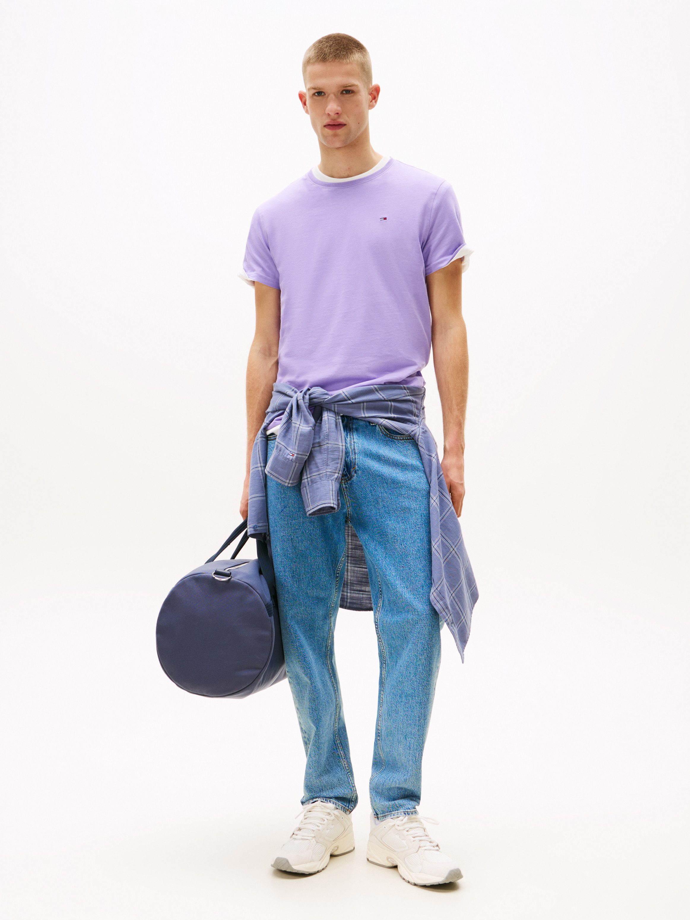 Tommy Jeans T-Shirt TJM ESSENTIAL SOLID TEE mit Rundhalsausschnitt und deze günstig online kaufen