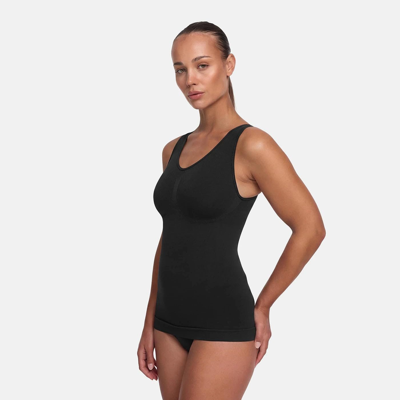 cfab (creamy fabrics) Shapingtop Shaping Unterhemd-Weiß-M (1-tlg)