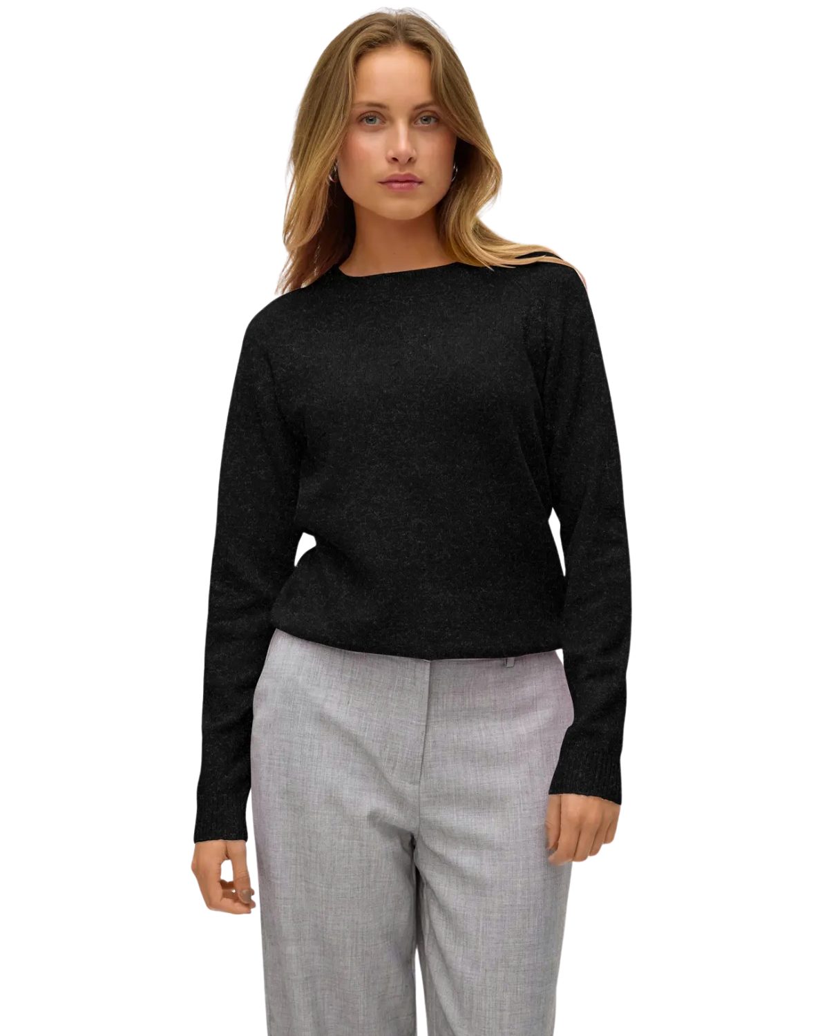 Vero Moda Strickpullover Rundhals Langarm Basic Pulli