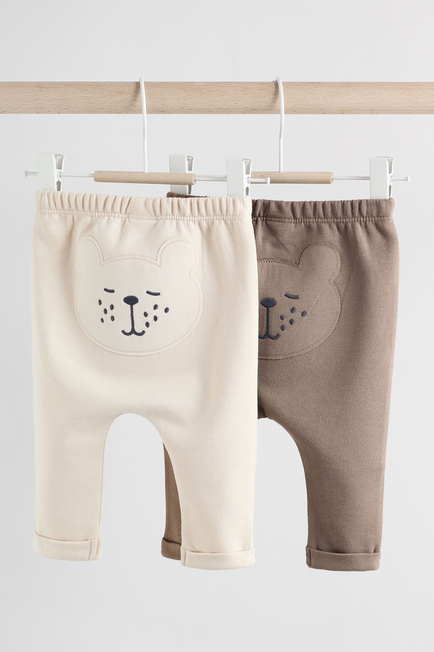 Next Leggings Baby Leggings aus 100 % Baumwolle, 2er-Pack (2-tlg) – Bild 2 von 5