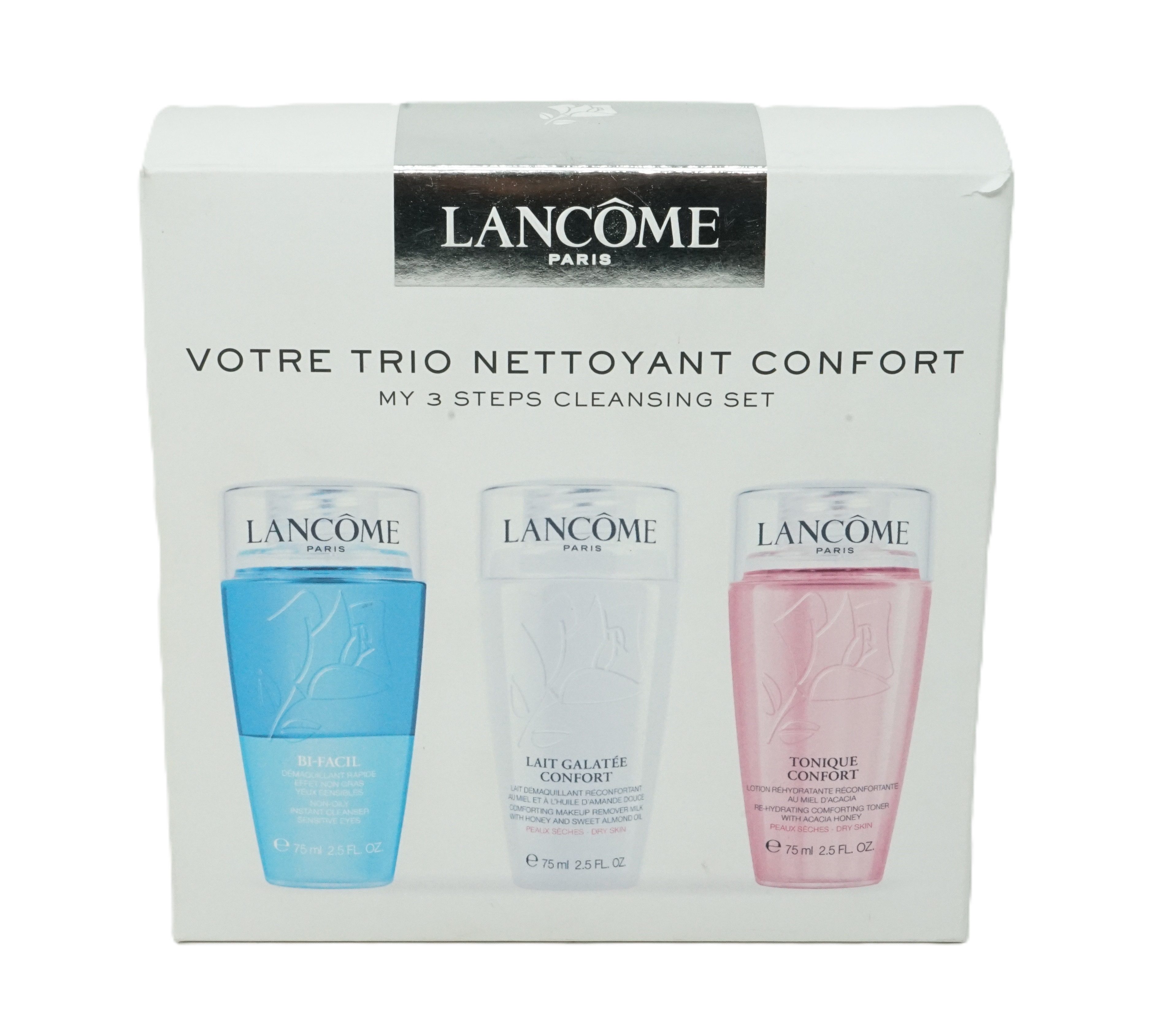 LANCOME Gesichtswasser Lancome Tonique Douceur + Lati Calatee+Bi-Facil Set 75ml
