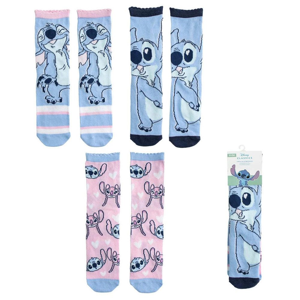 Socken Lilo & Stitch 3er Pack Socken Strümpfe
