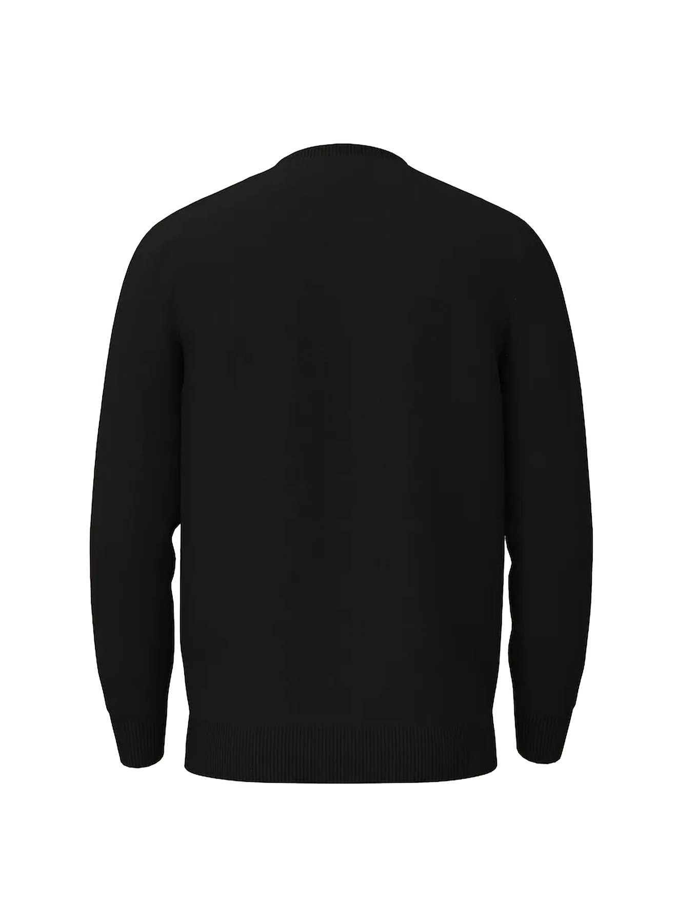 4652 V-Ausschnitt Schwarz-2 Dünner Pullover in TOM Strickpullover Sweater Feinstrick Basic TAILOR