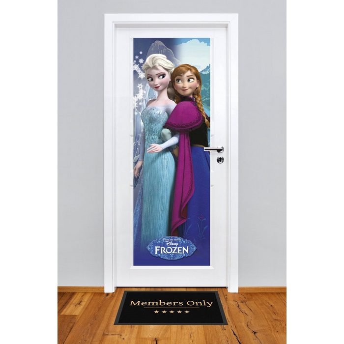 empireposter Poster Riesiges Frozen Türposter Disney Anna and Elsa Format 158 x 53 cm