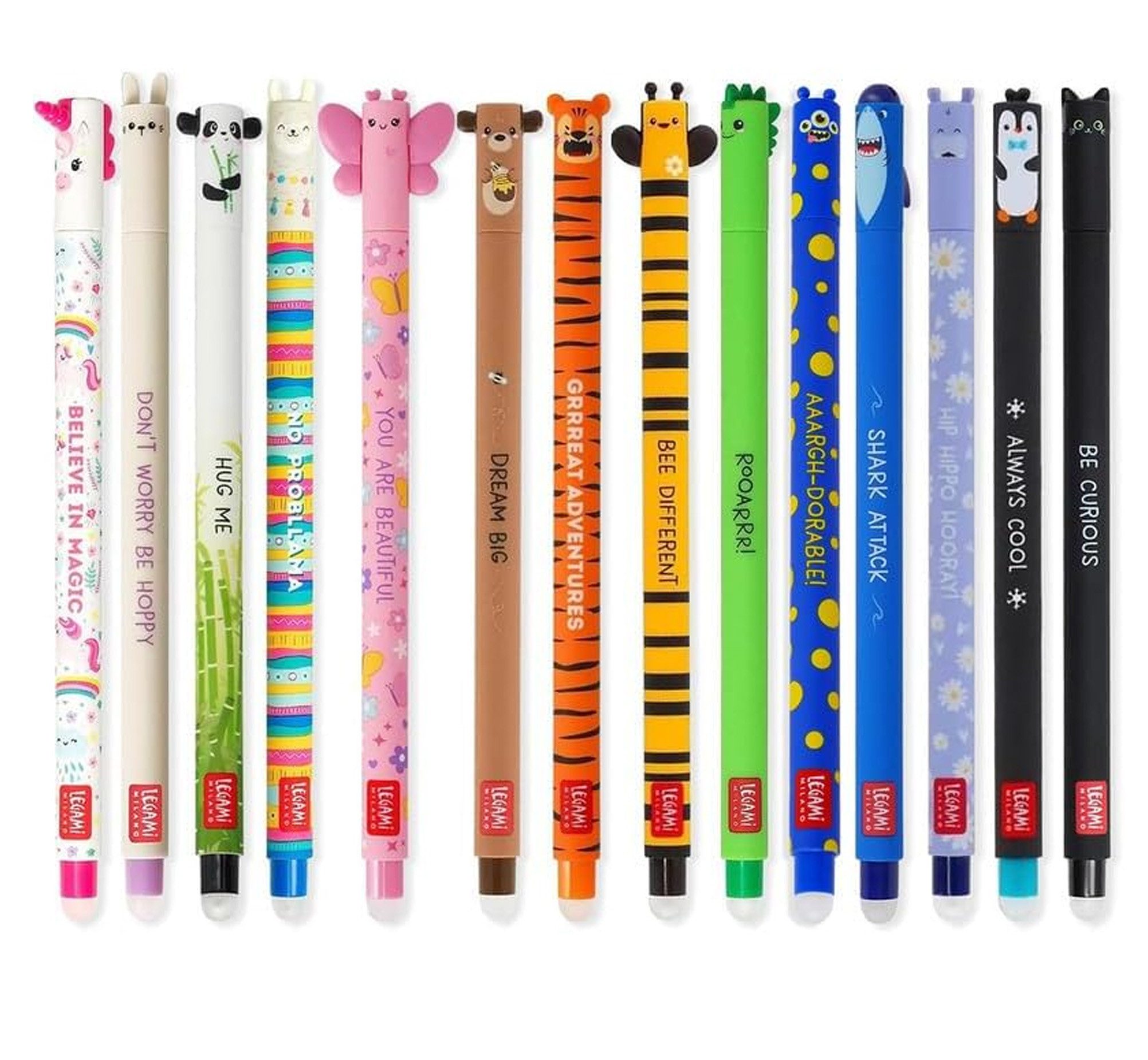 Legami Gelschreiber Set mit 14 radierbaren Gelstiften mit thermoempfindlicher Radiertinte, (14-tlg)