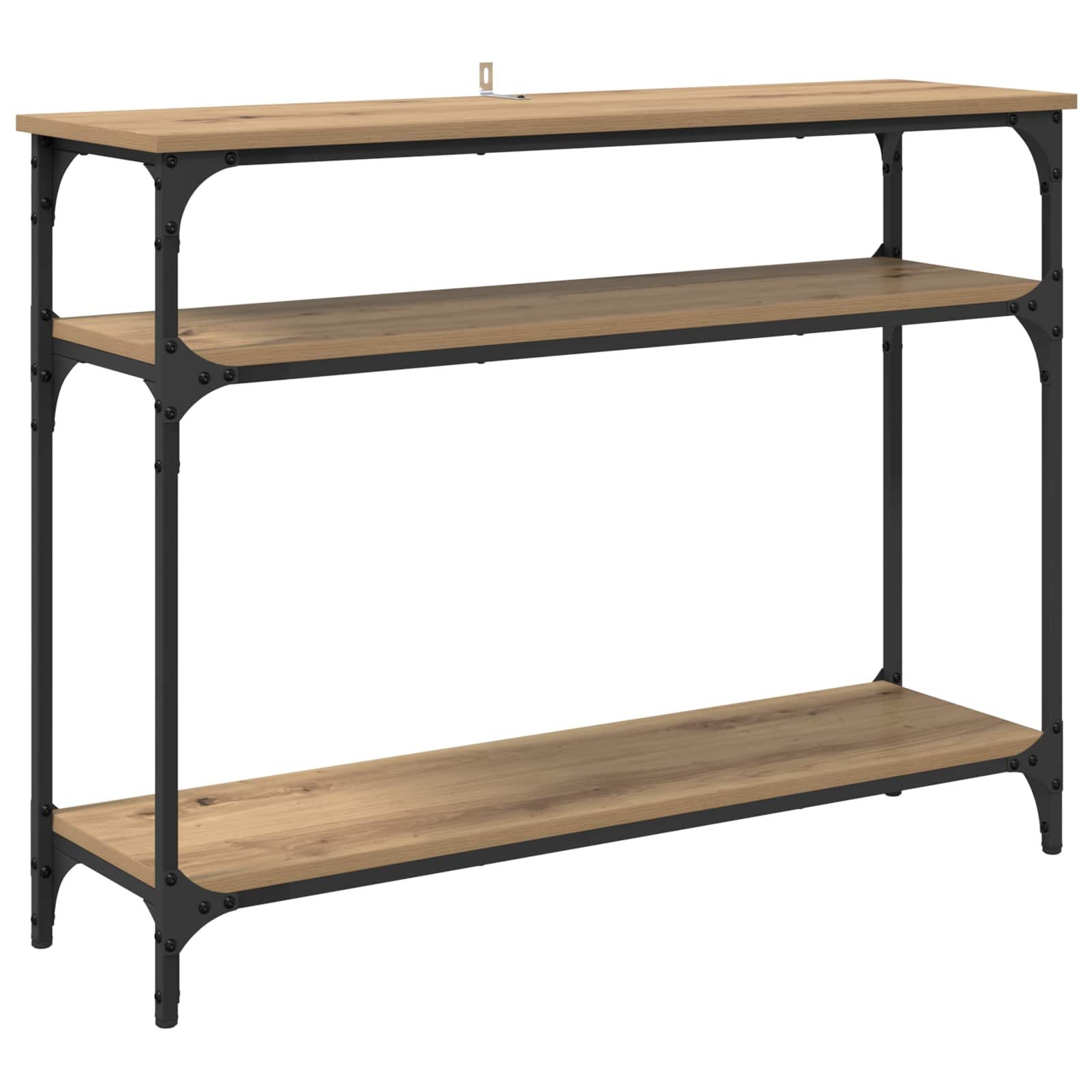 vidaXL Beistelltisch Konsolentisch Artisan-Eiche 100 x 29 x 75 cm Holzwerkstoff (1-St)
