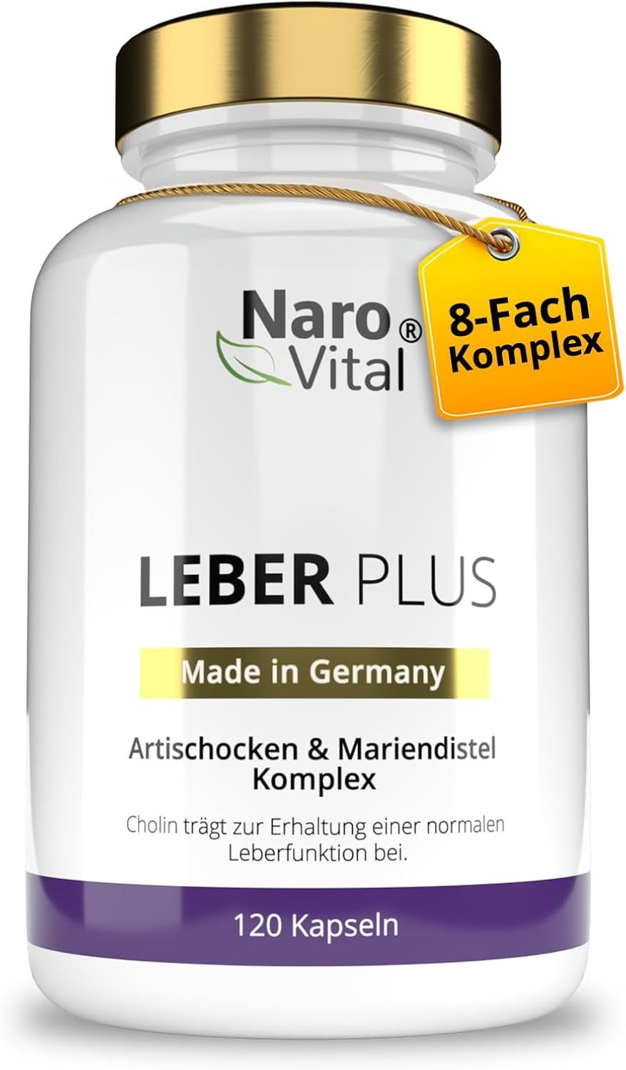 Leberkur - Komplex mit Mariendistel & Artischocke für die Leber - 120 Kapseln