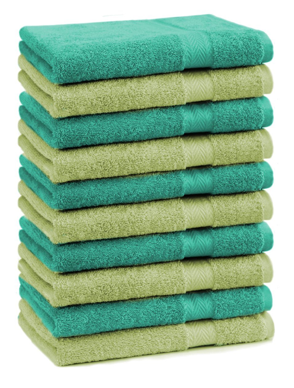 Premium Seiftücher und Seiftuch apfelgrün Farbe 10 Betz smaragdgrün Stück