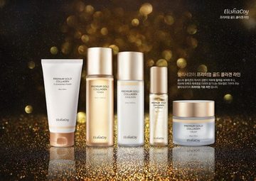 ElishaCoy Gesichtspflege-Set ElishaCoy Premium Gold Collagen 4Kinds Set Spar-Set, 4-tlg., Toner 180 ml, Emulsion 150ml, Ampulle 50ml, Cream 50 gr