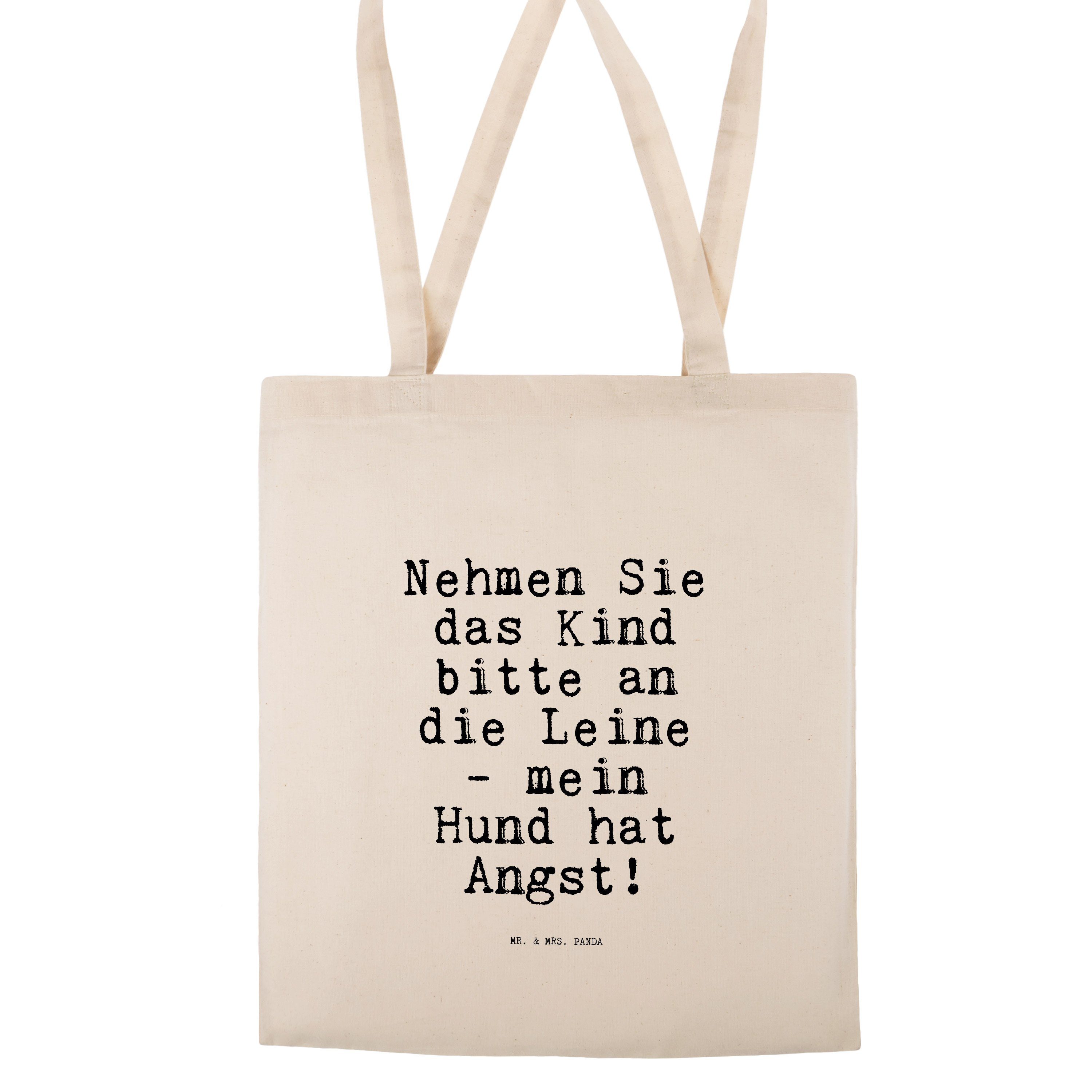 das Spruch, - Tragetasche Nehmen Transparent Geschenk, & Beute Hunde, Sie Panda Kind... Mr. - Mrs. (1-tlg)