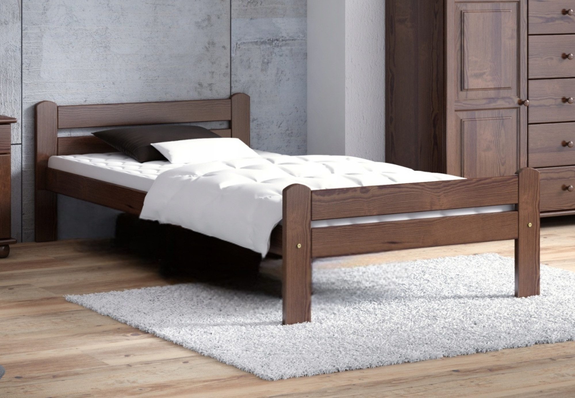 Home Collective Bettgestell Einzelbett, Holzbett aus günstig online kaufen