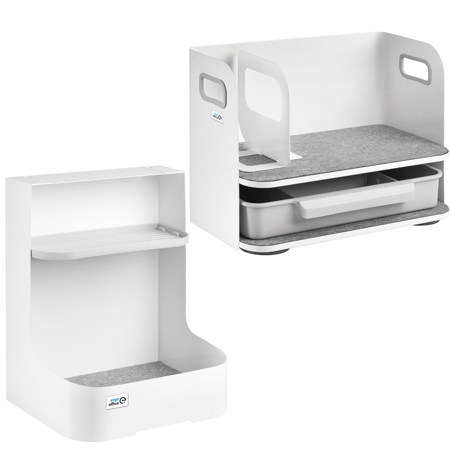 Ergo Office Organizer ER-440+ER-442, Büroorganisationsset für Dokumente + Untertisch-Organizer