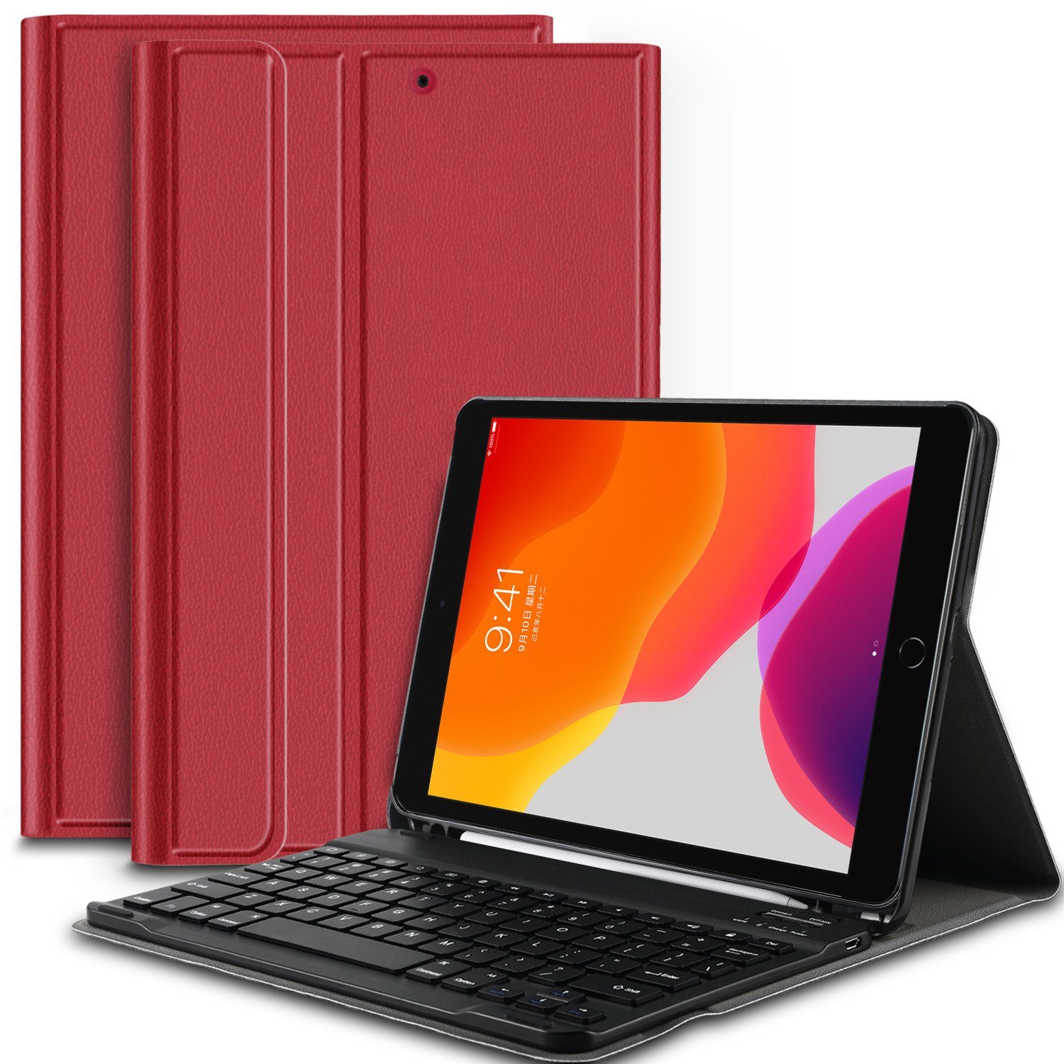 IVSO »für iPad 10,2 Zoll (7. und 8. Gen, Modell 2020/2019) Tastatur, iPad  Air 2019(3. Gen) Tastatur Hülle mit Pencil Halter,« Tablet-Tastatur  (Bluetooth Abnehmbar QWERTZ Type-C Tastatur) online kaufen | OTTO