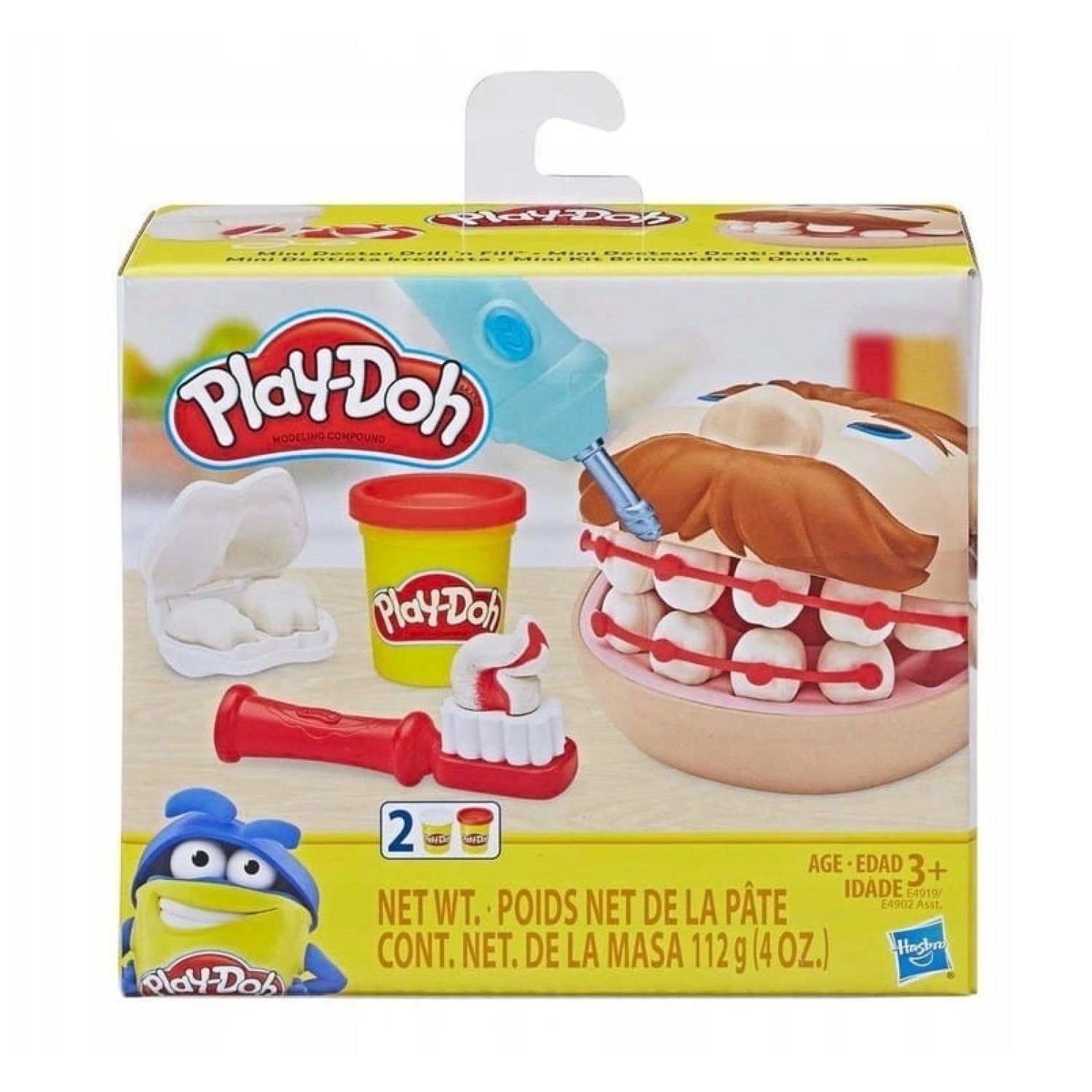 Hasbro Play-Doh Play-Doh E4919 - Mini Zahnarzt - Spielknete SPIELZEUG Kinder Spiel Zä