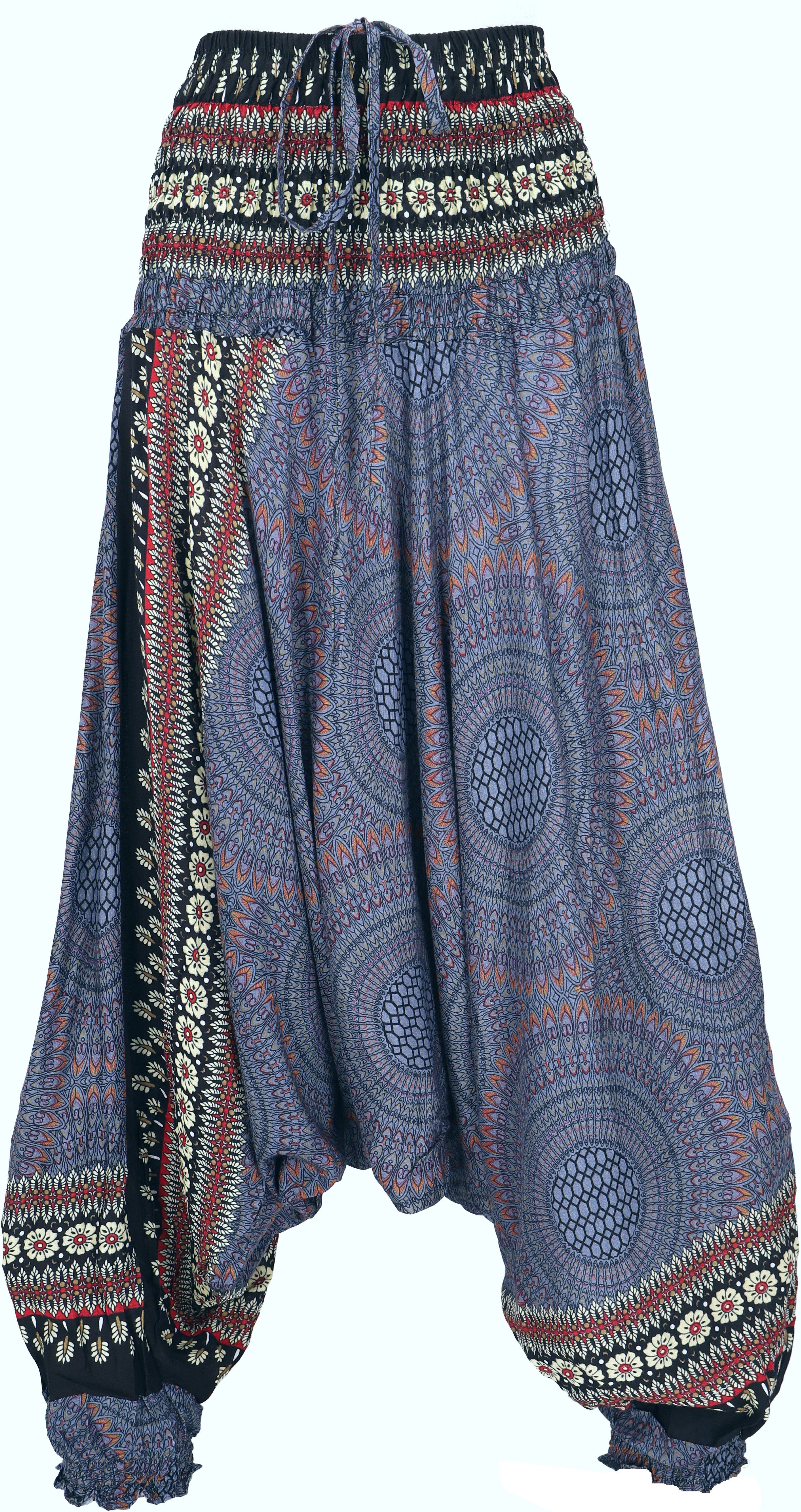 Guru-Shop Relaxhose Afghani Hose, Overall, Jumpsuit, Haremshose,.. Ethno Style, alternative Bekleidung