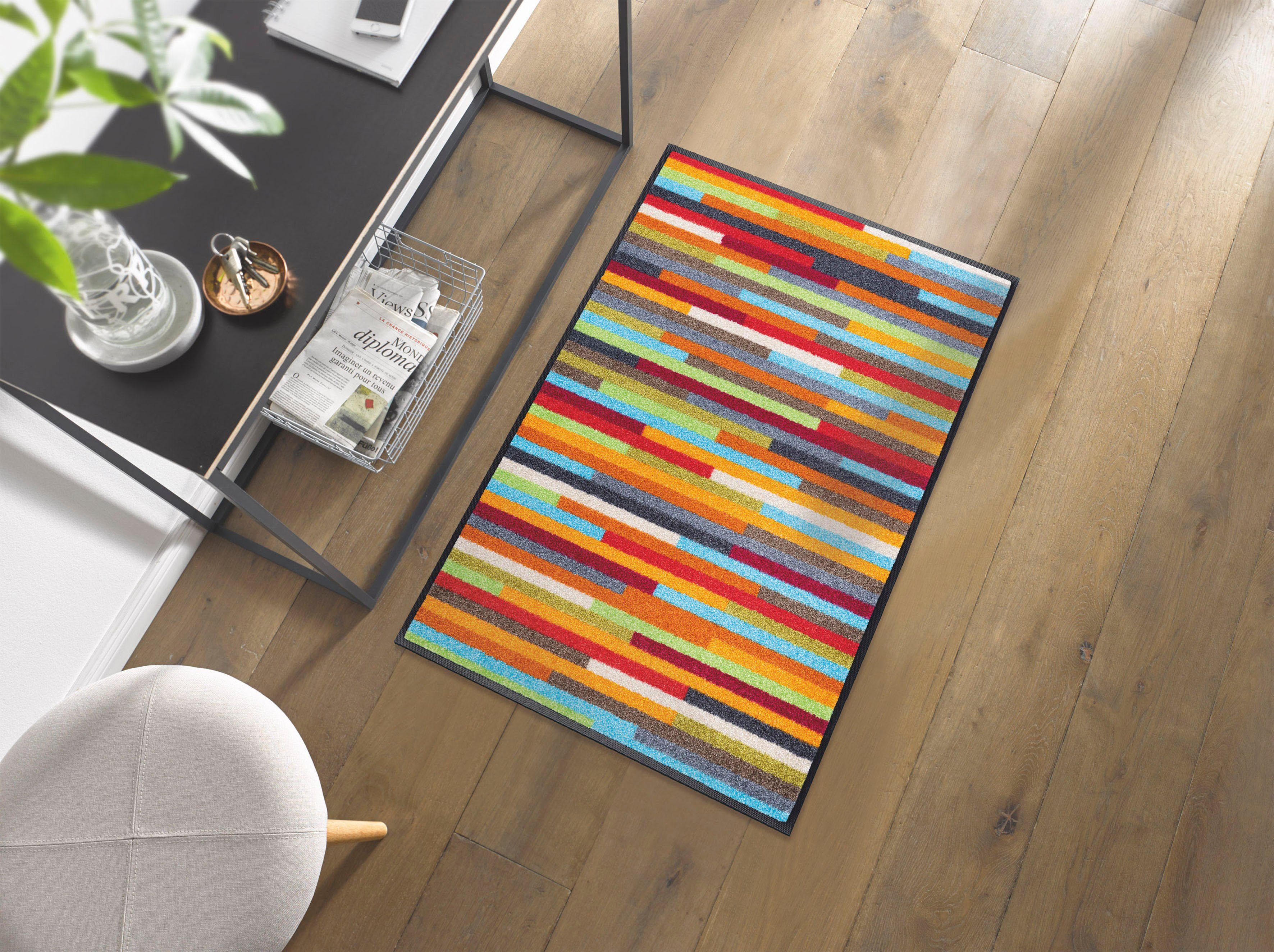 wash+dry by Kleen-Tex Fußmatte Mikado Stripes, rechteckig, Höhe: 7 mm, Schm günstig online kaufen