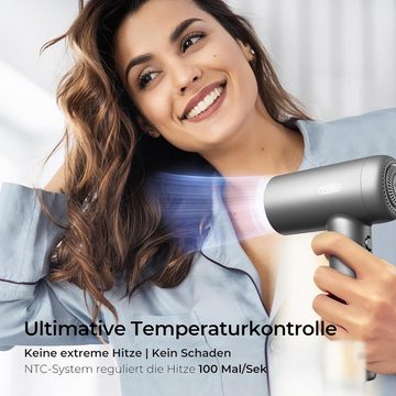 TYMO Haartrockner Airhype Lite, 1500,00 W, Hochgeschwindigkeits-Haartrockner, Keine Haarschäden