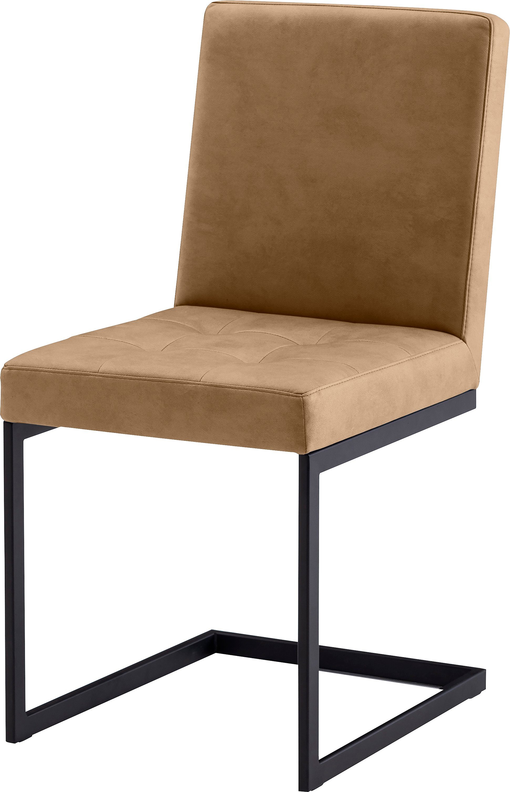 Sitzkomfort & St), Freischwingergestell Freischwinger aus Vierkantrohr (1 hoher schwarz, Wohnen K+W Komfort