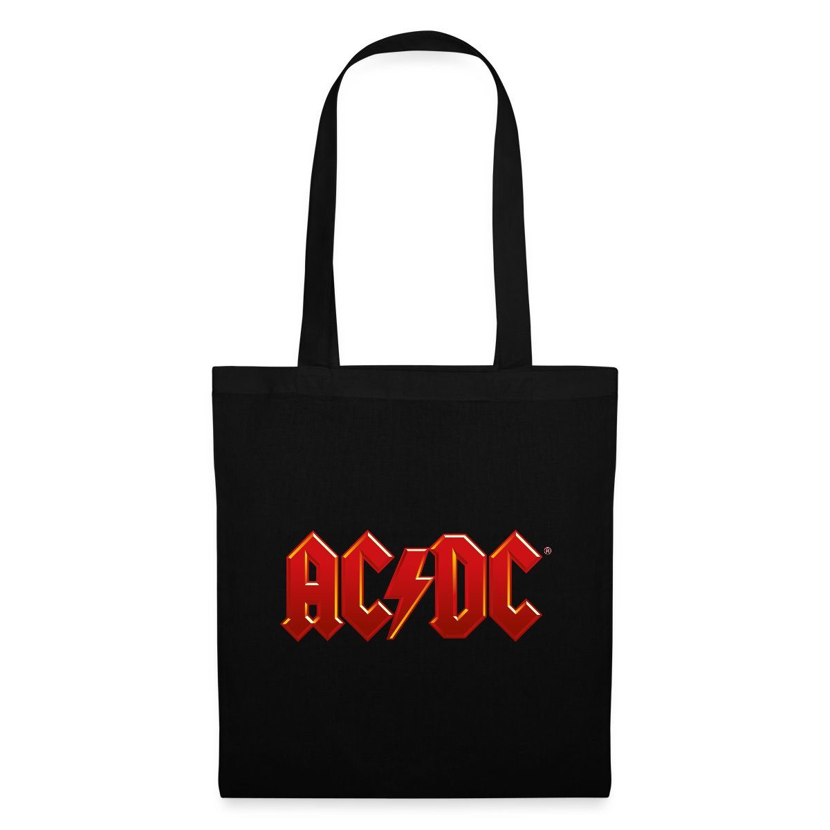 Henkeltasche AC/DC Klassisches Logo Mit Blitz Stoffbeutel