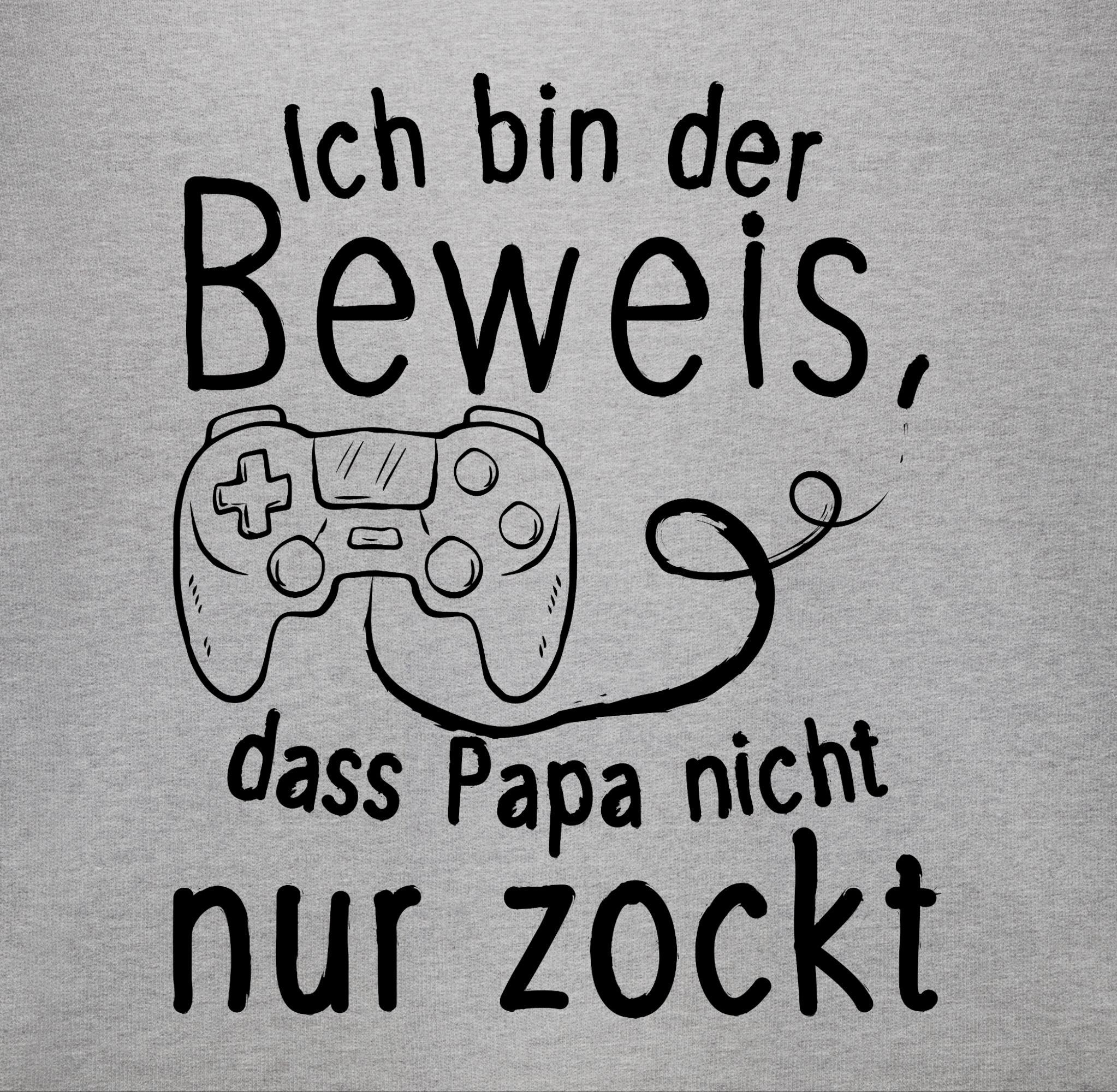 Shirtracer Shirtbody Ich bin der Beweis dass Papa nicht nur zockt Geschenk Vatertag Baby