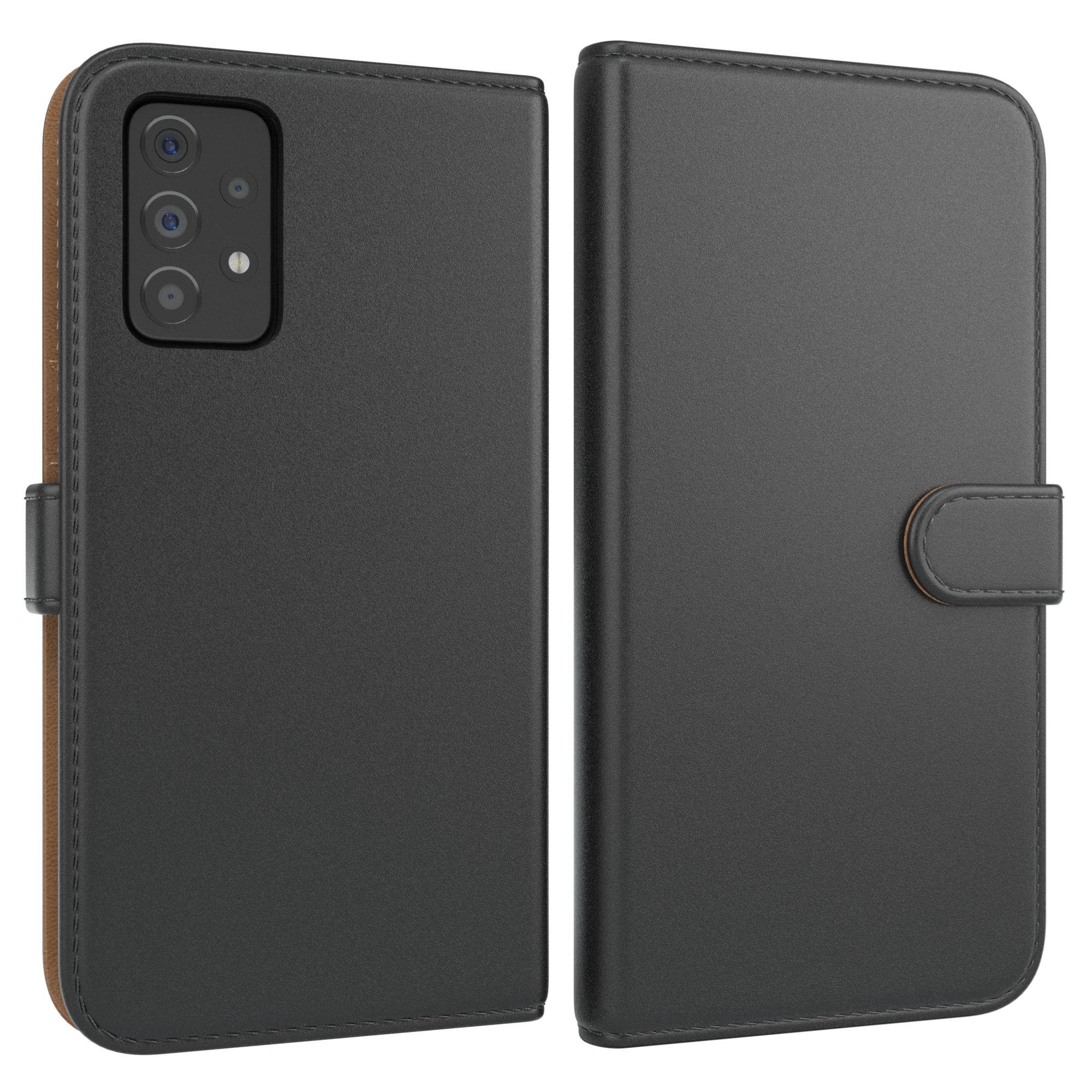 EAZY CASE Handyhülle Uni Bookstyle für Samsung Galaxy A72 / A72 5G 6,7 Zoll, Schutzhülle mit Standfunktion Kartenfach Handytasche aufklappbar Etui