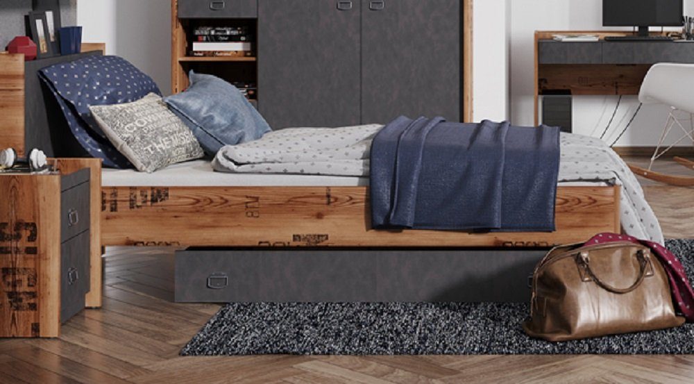 Feldmann-Wohnen Bett FARGO, Liegefläche: 90 x 200 cm