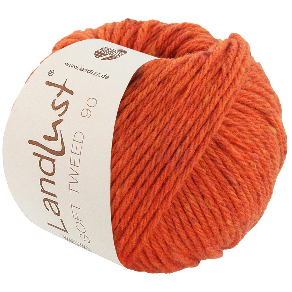 LANA GROSSA LANDLUST SOFT TWEED 90 Häkelwolle, 90 m (Klassisch verzwirntes Tweedgarn aus Schurwolle mit mehrfarbigen Noppen), 50 g