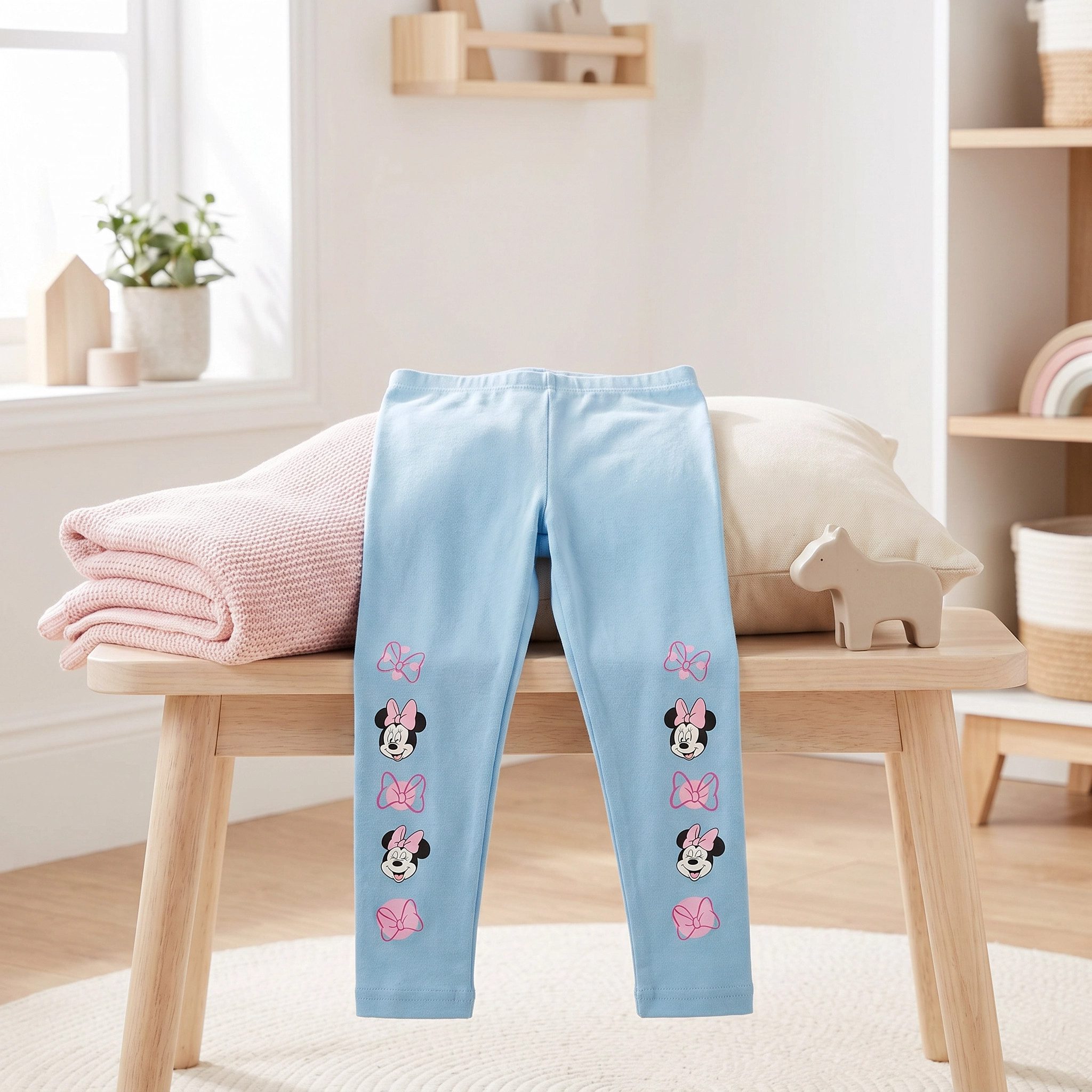 Disney Minnie Mouse Leggings Minnie Maus Mädchen Kinder Leggings Hose Gr. 104 bis 134 – Bild 5 von 5