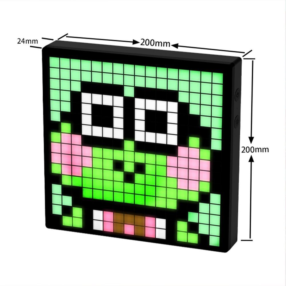 JOYOLEDER LED-Bilderrahmen Pixel Art Display LED Bilderrahmen Panel 256 Digitaler Programmierbares, mit