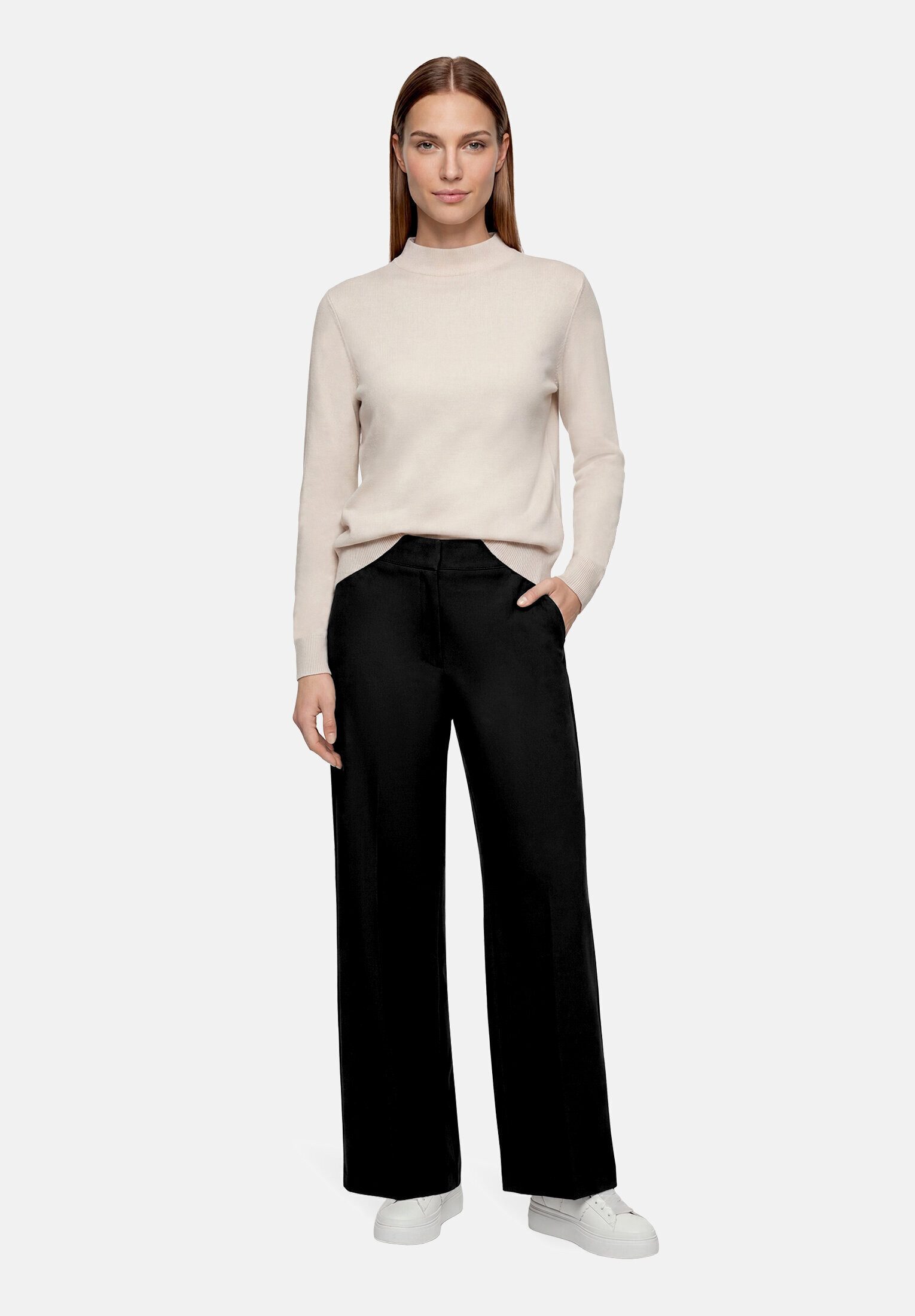 Betty Barclay Strickpullover Damen mit Stehkragen (1-tlg)